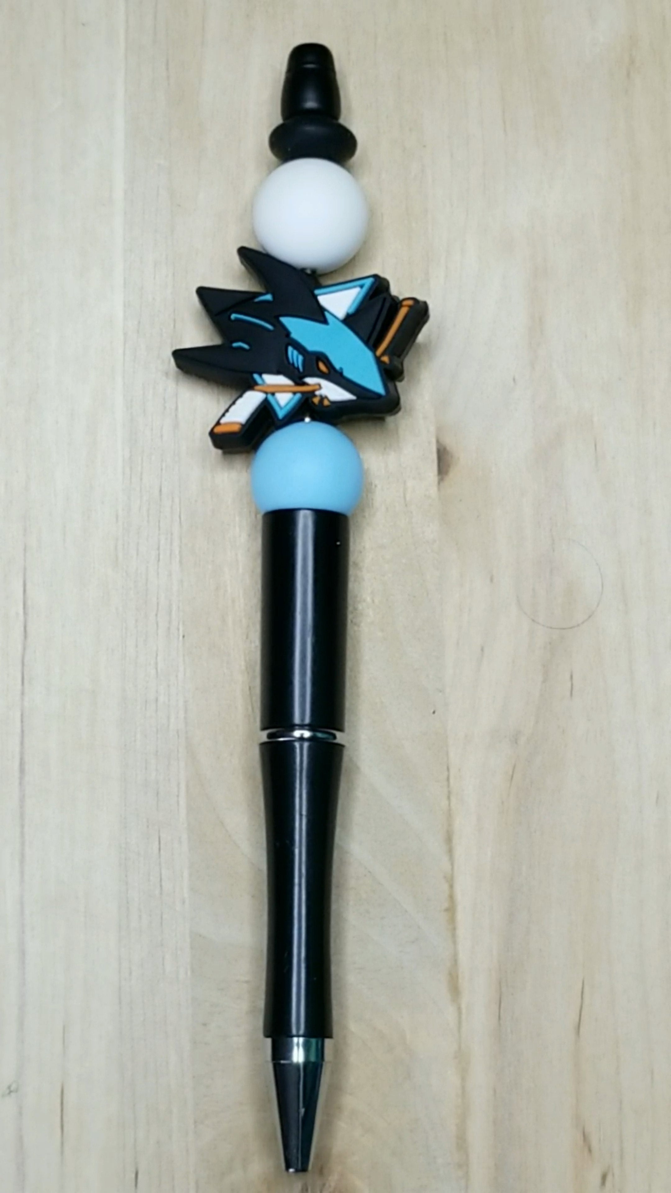 Hockey Silicone Beaded Pen