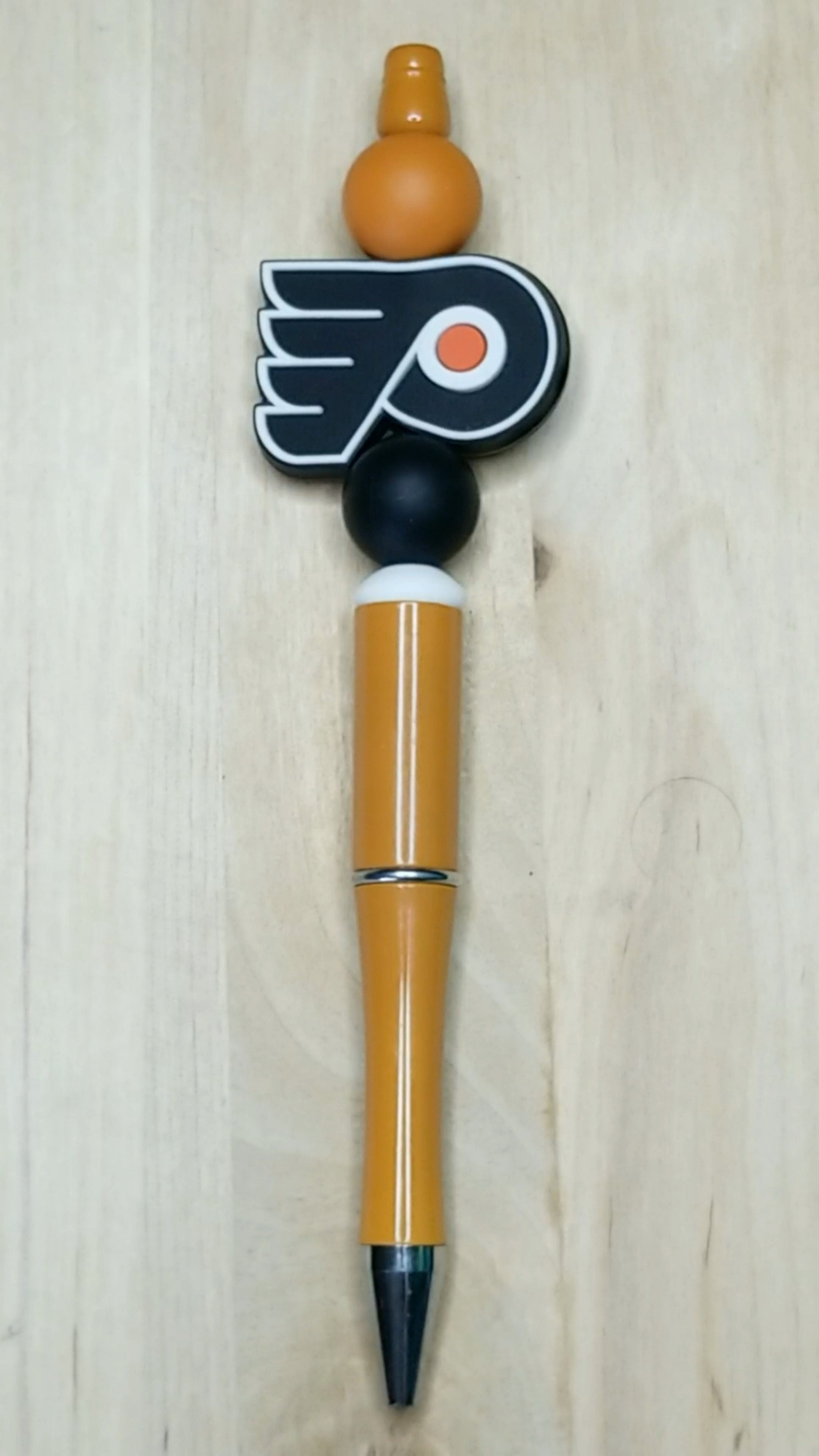 Hockey Silicone Beaded Pen