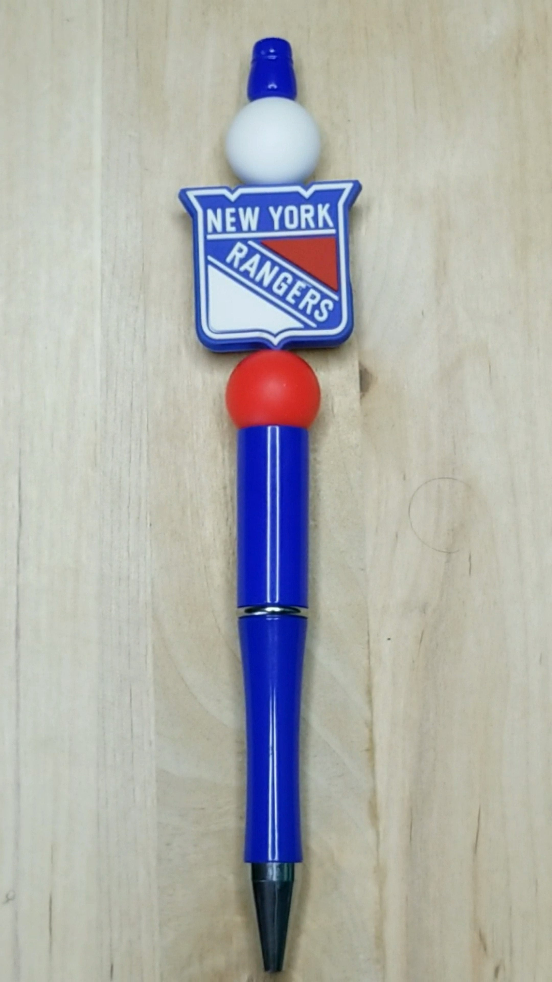 Hockey Silicone Beaded Pen