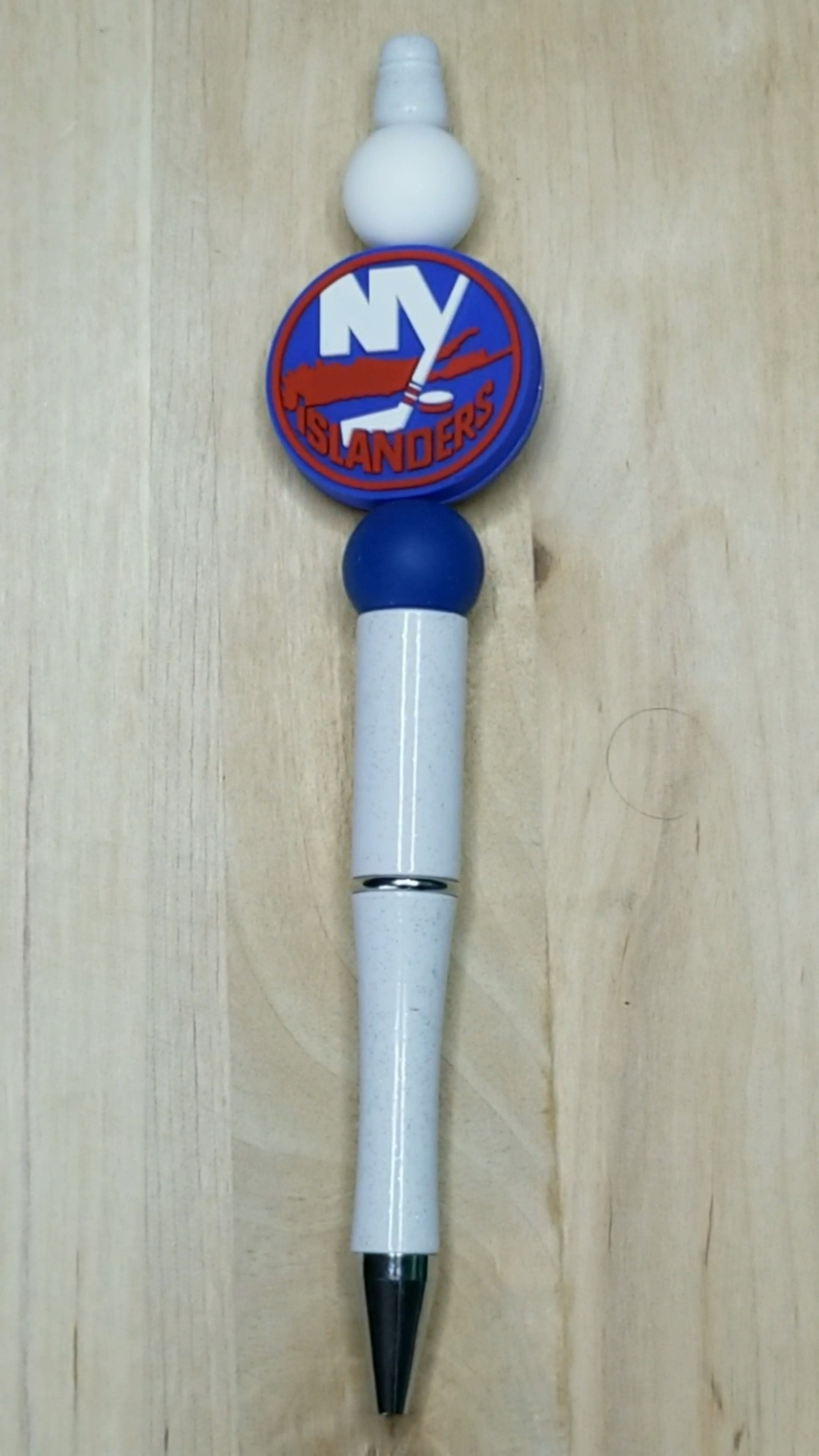 Hockey Silicone Beaded Pen