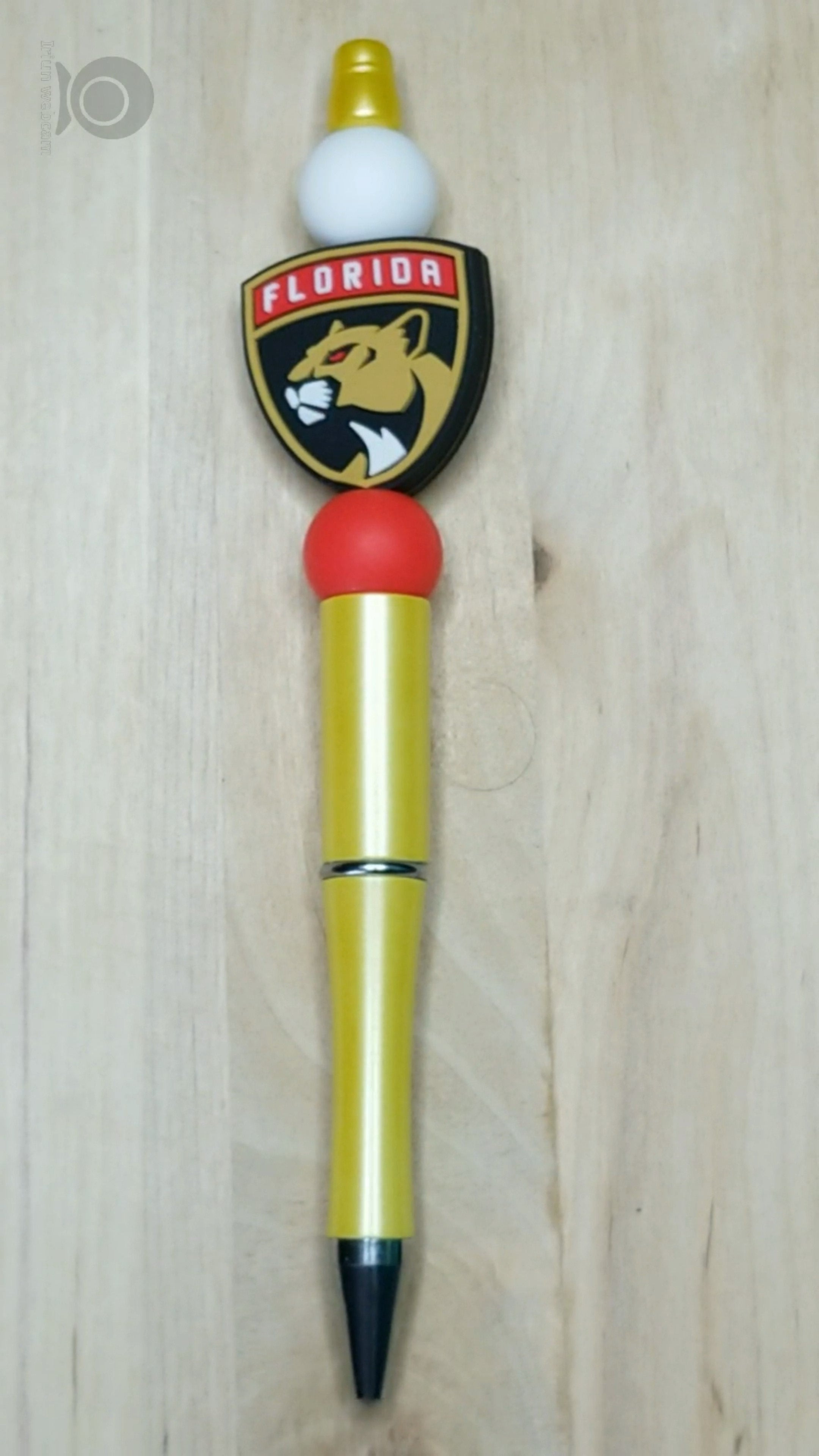Hockey Silicone Beaded Pen