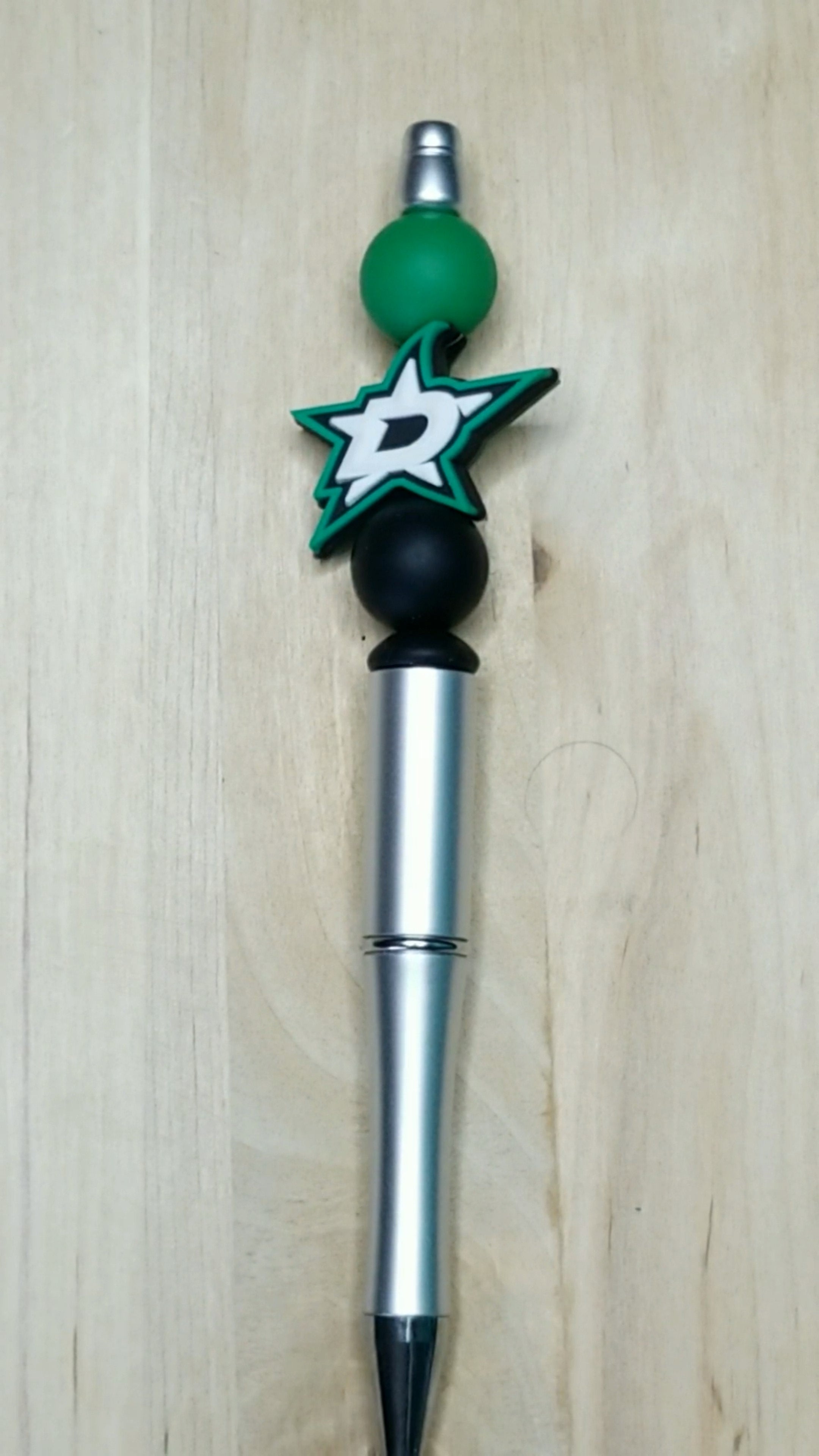 Hockey Silicone Beaded Pen