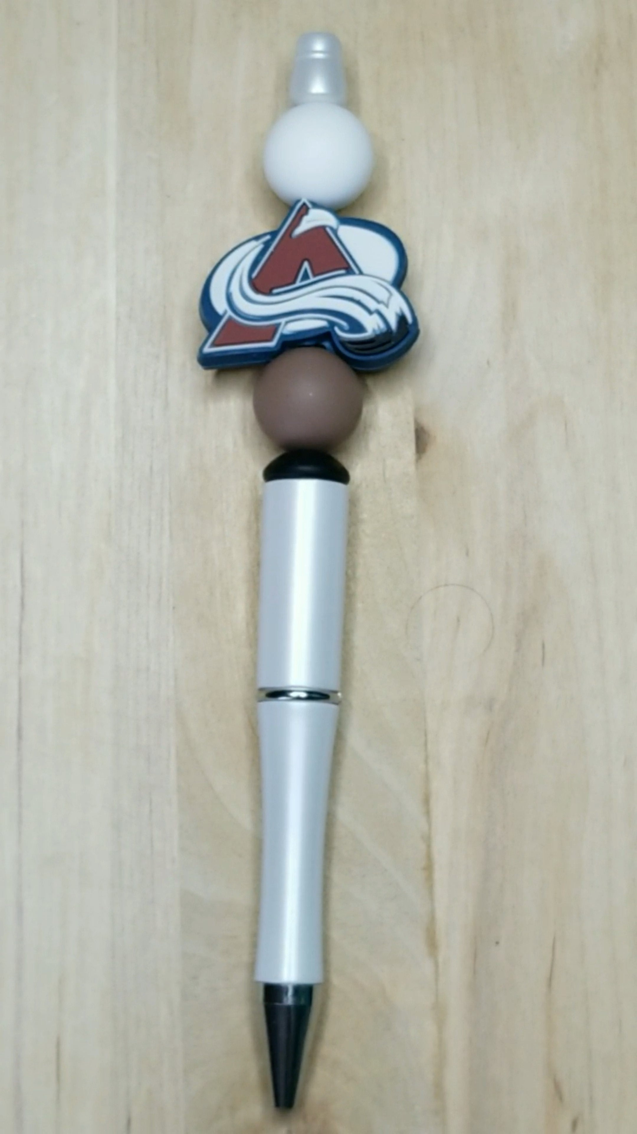 Hockey Silicone Beaded Pen
