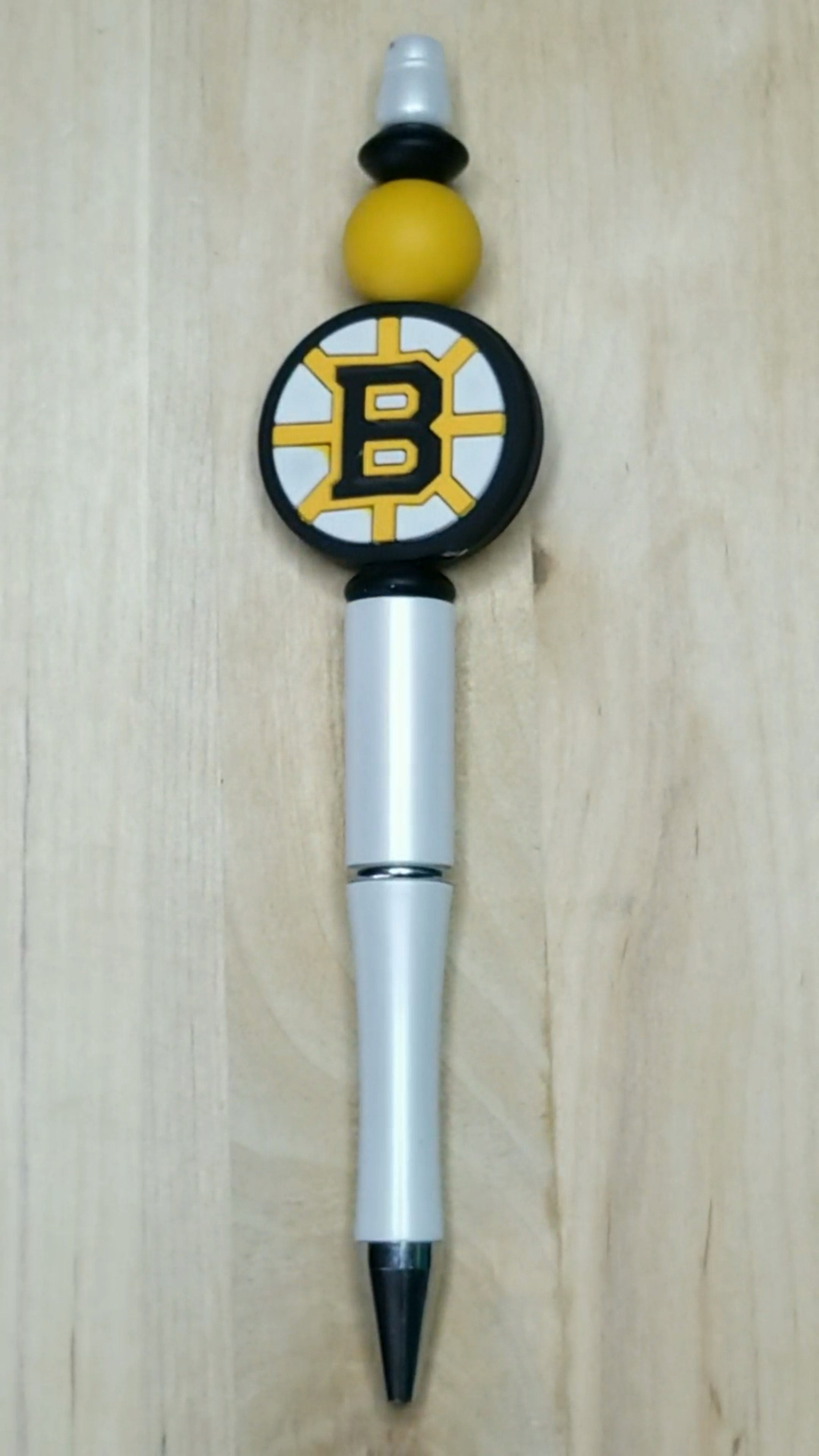 Hockey Silicone Beaded Pen