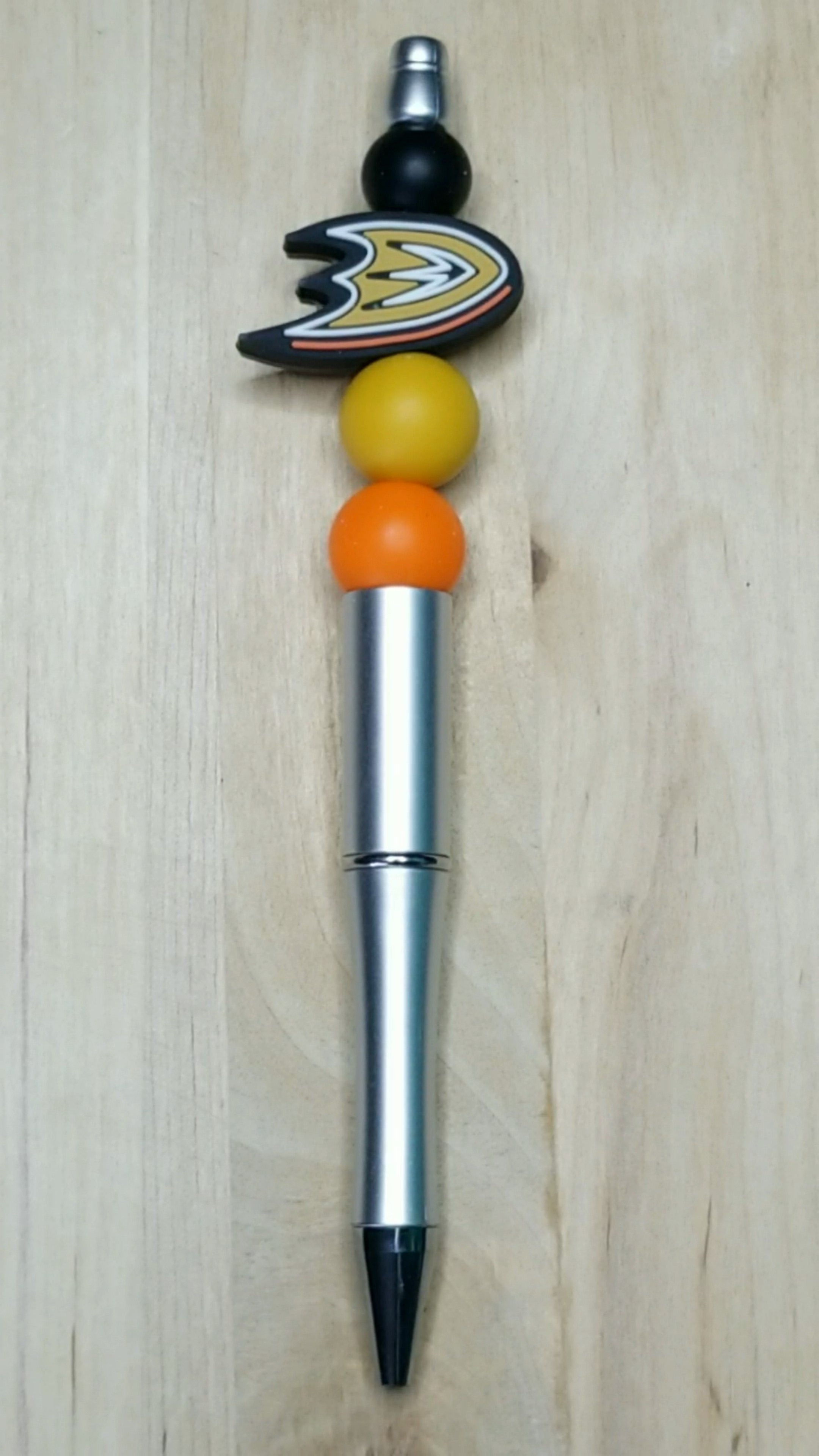 Hockey Silicone Beaded Pen