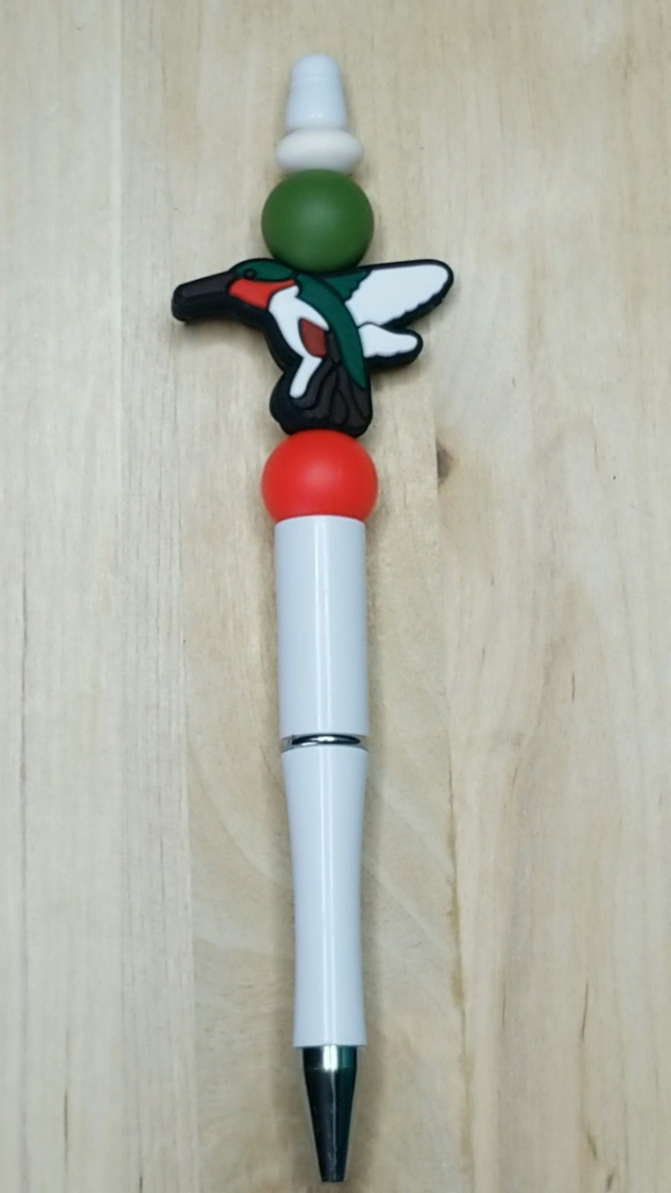 Hummingbird Silicone Beaded Pen