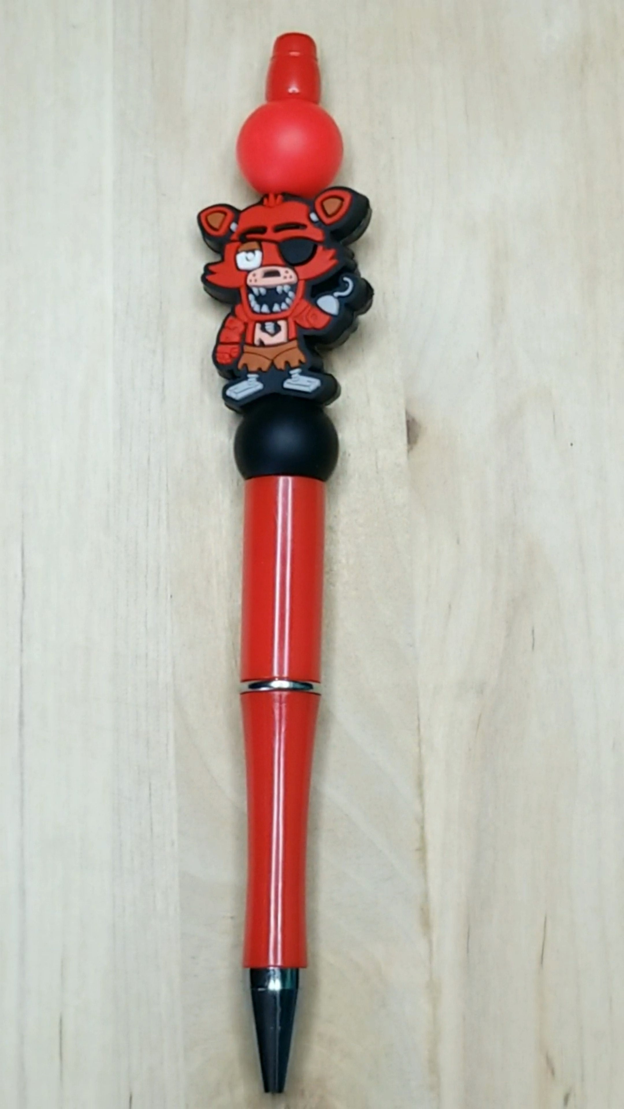 Fox Silicone Beaded Pen