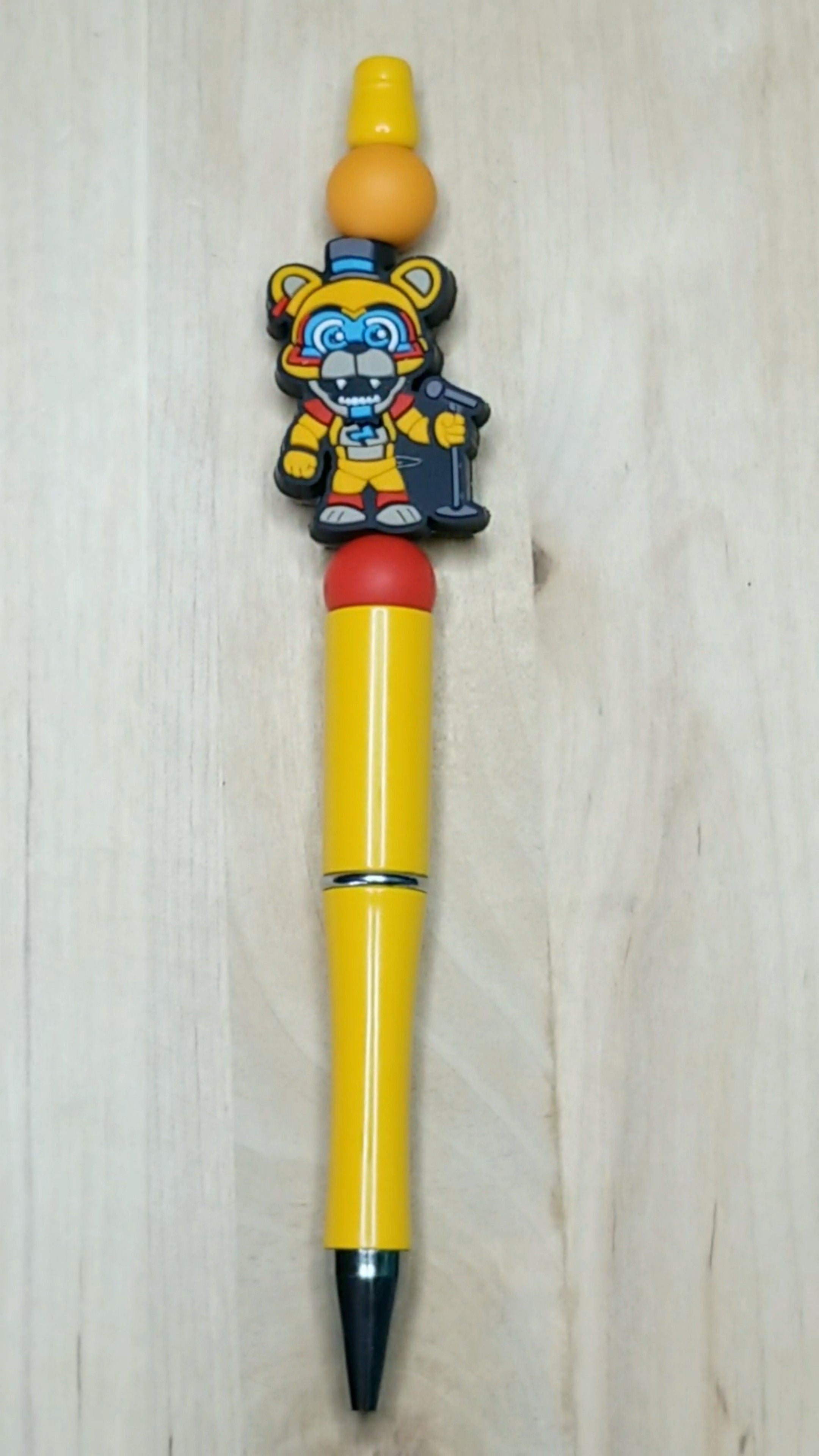 Bear Silicone Beaded Pen