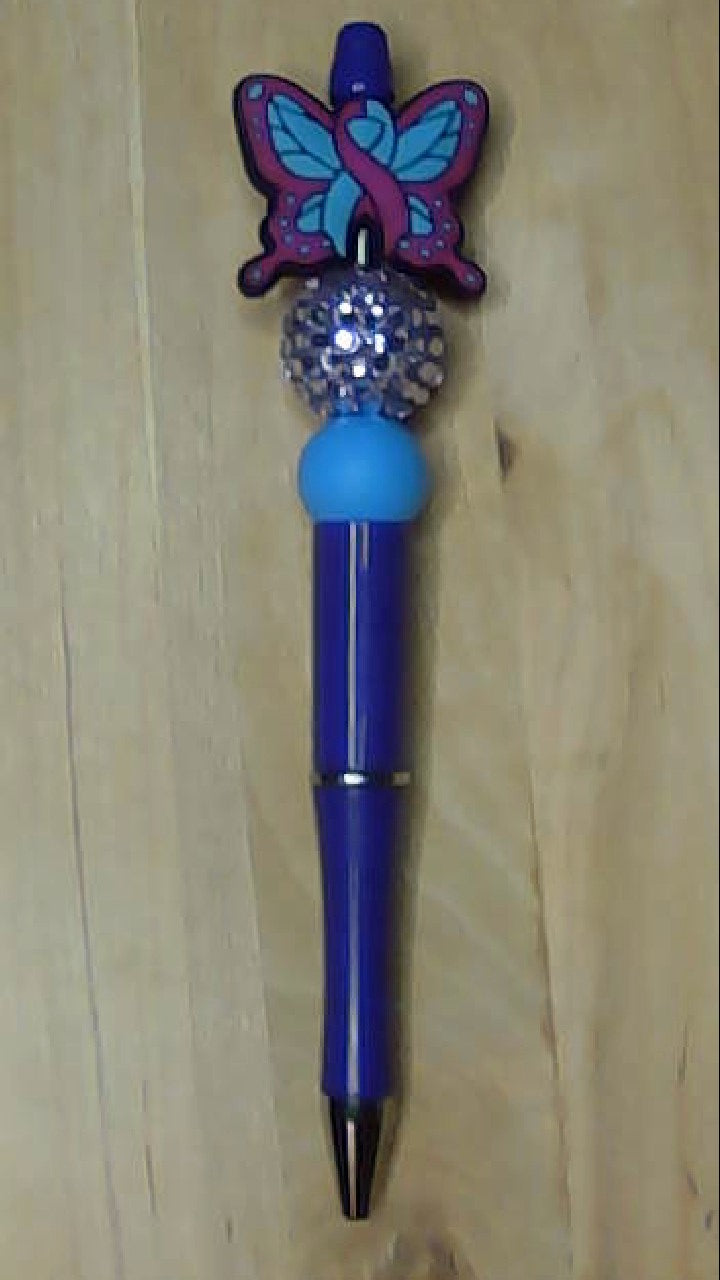 Suicide Awareness Silicone Beaded Pen