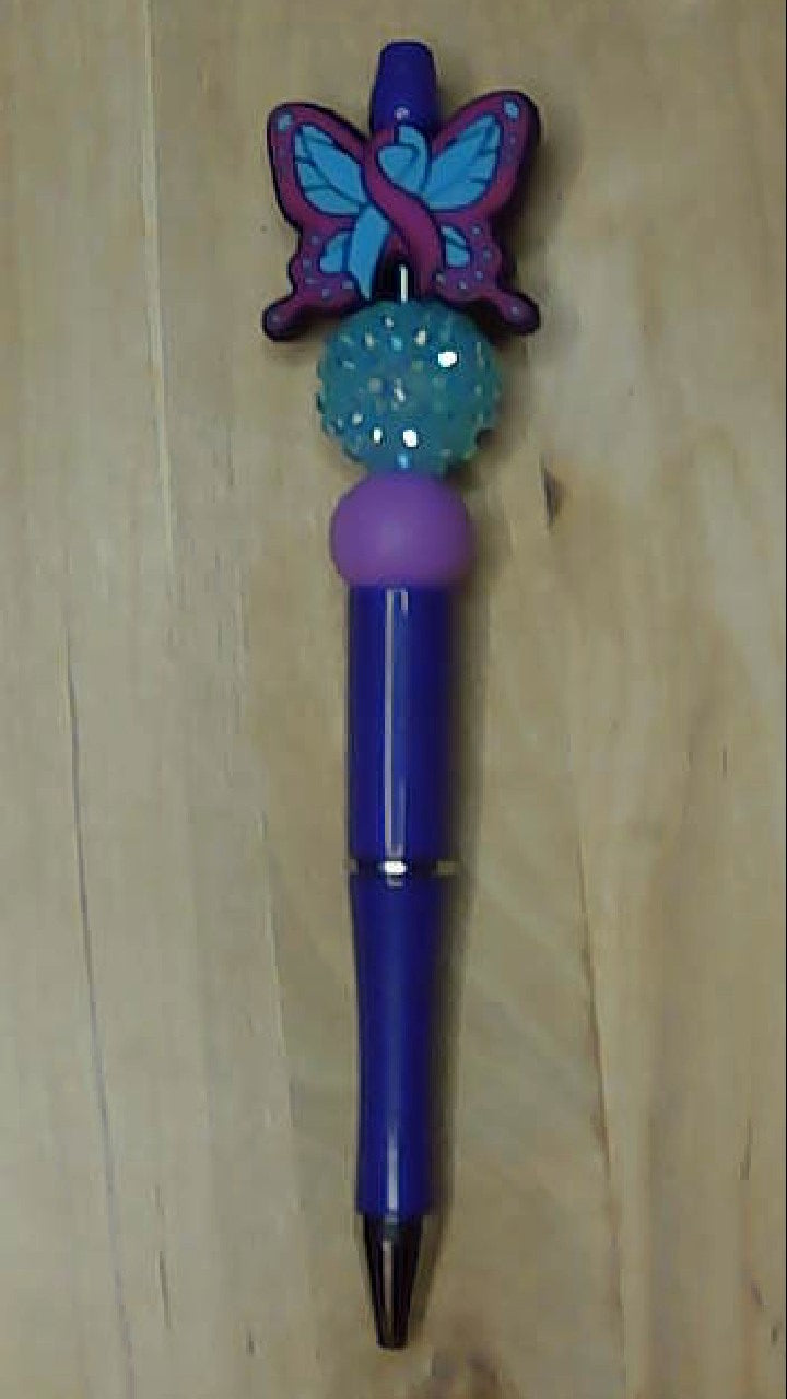 Suicide Awareness Silicone Beaded Pen