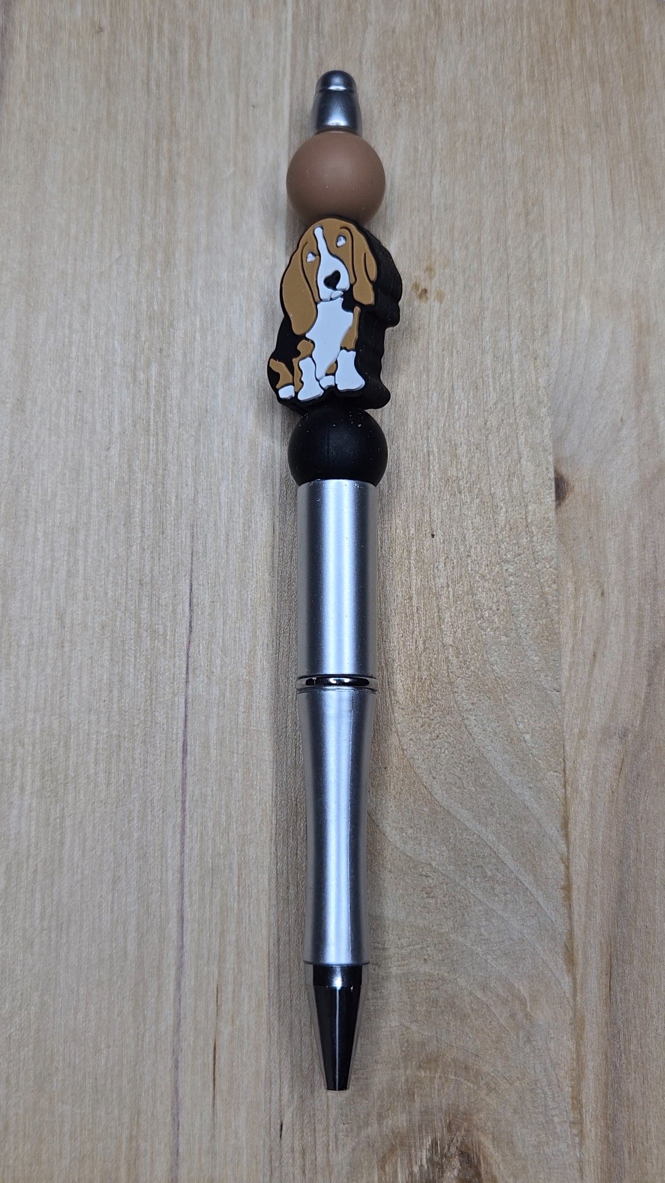 Dog Silicone Beaded Pen