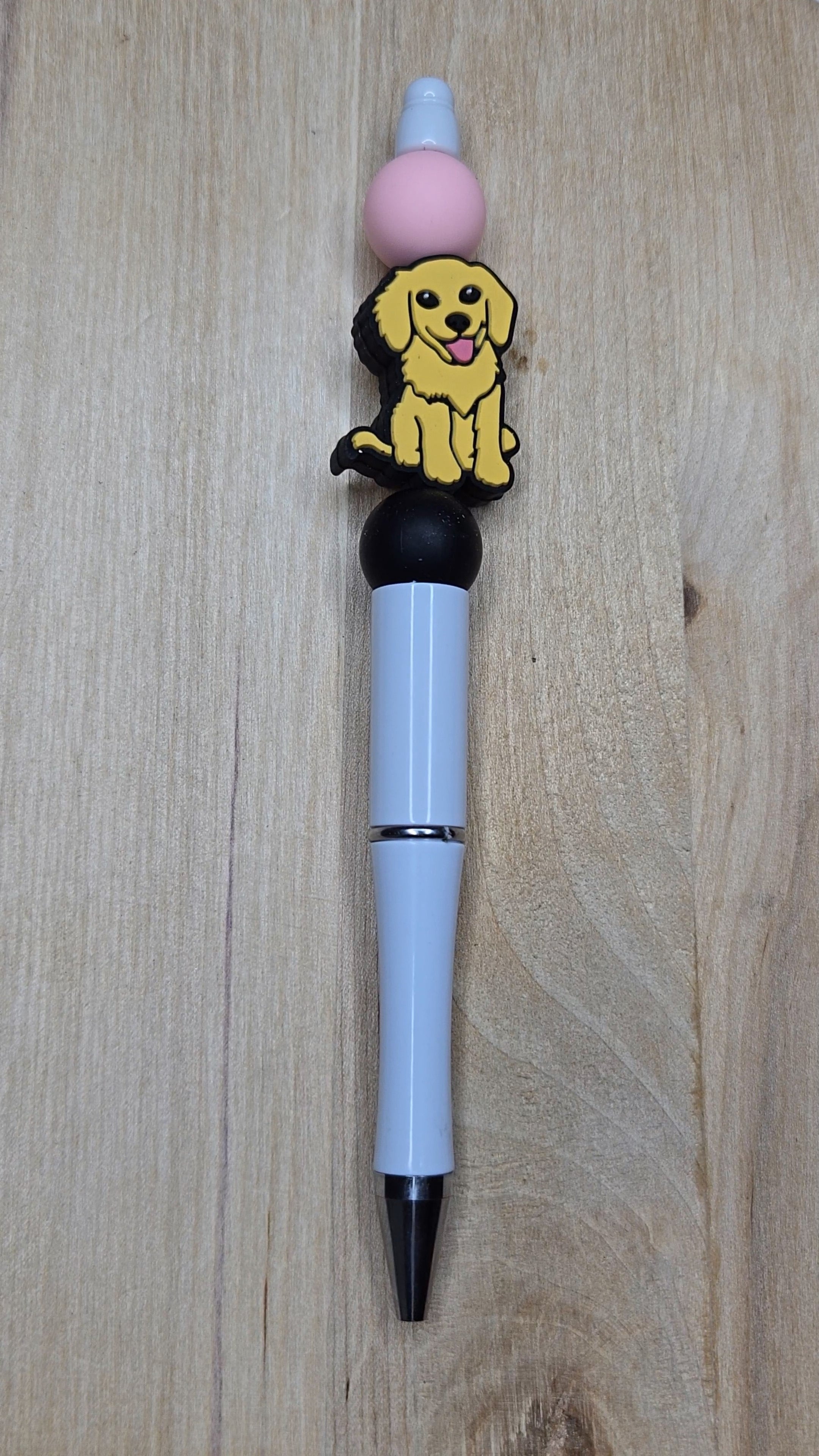 Dog Silicone Beaded Pen