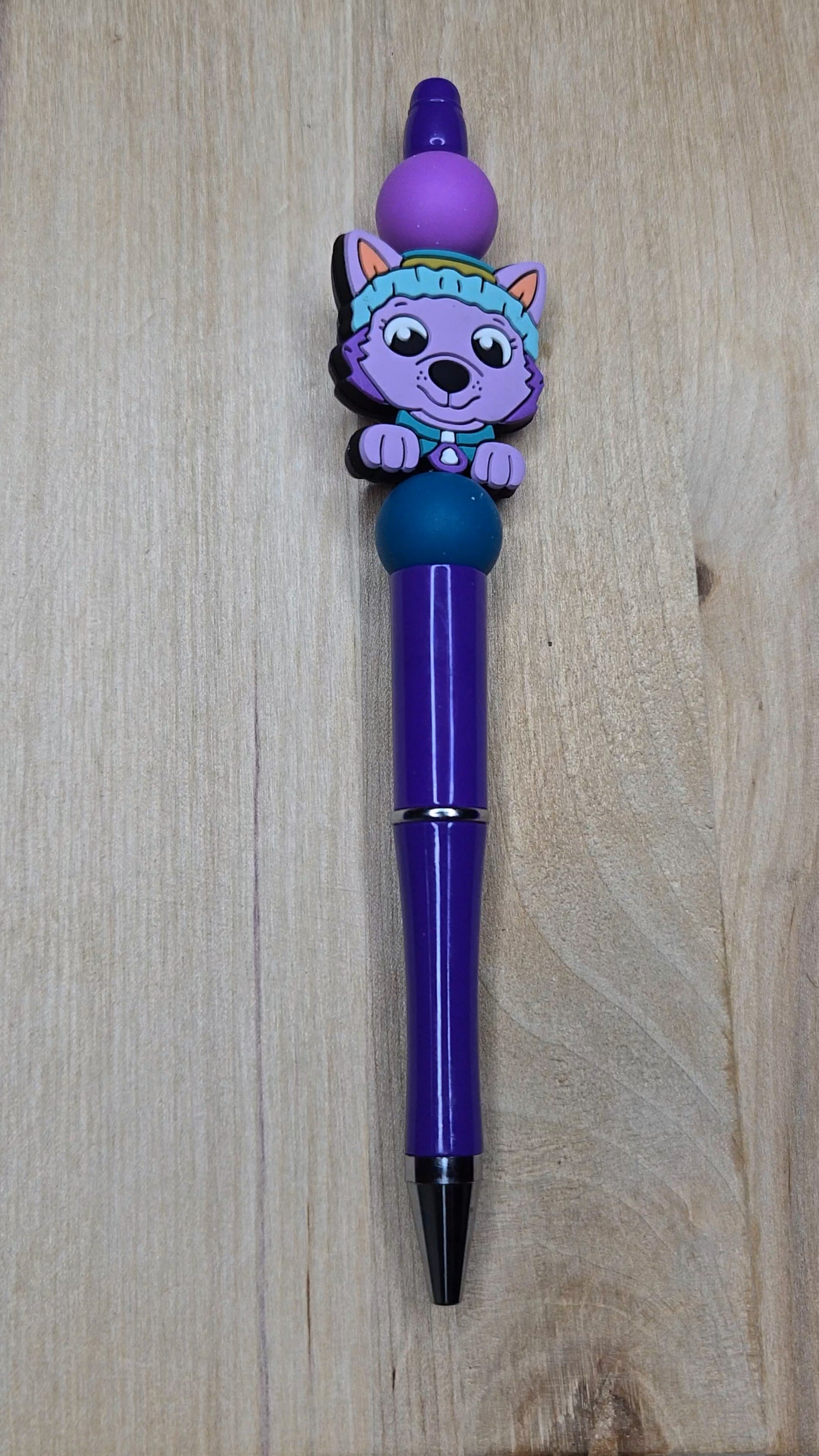 Cartoon Dog Silicone Beaded Pen