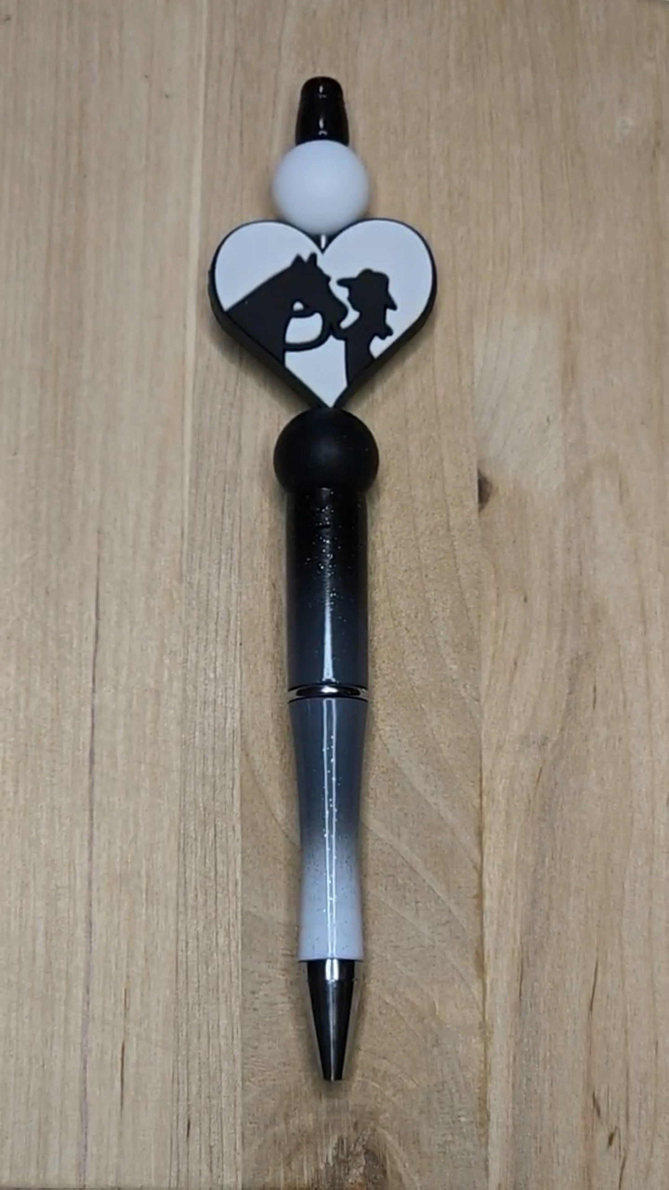 Horse Silicone Beaded Pen