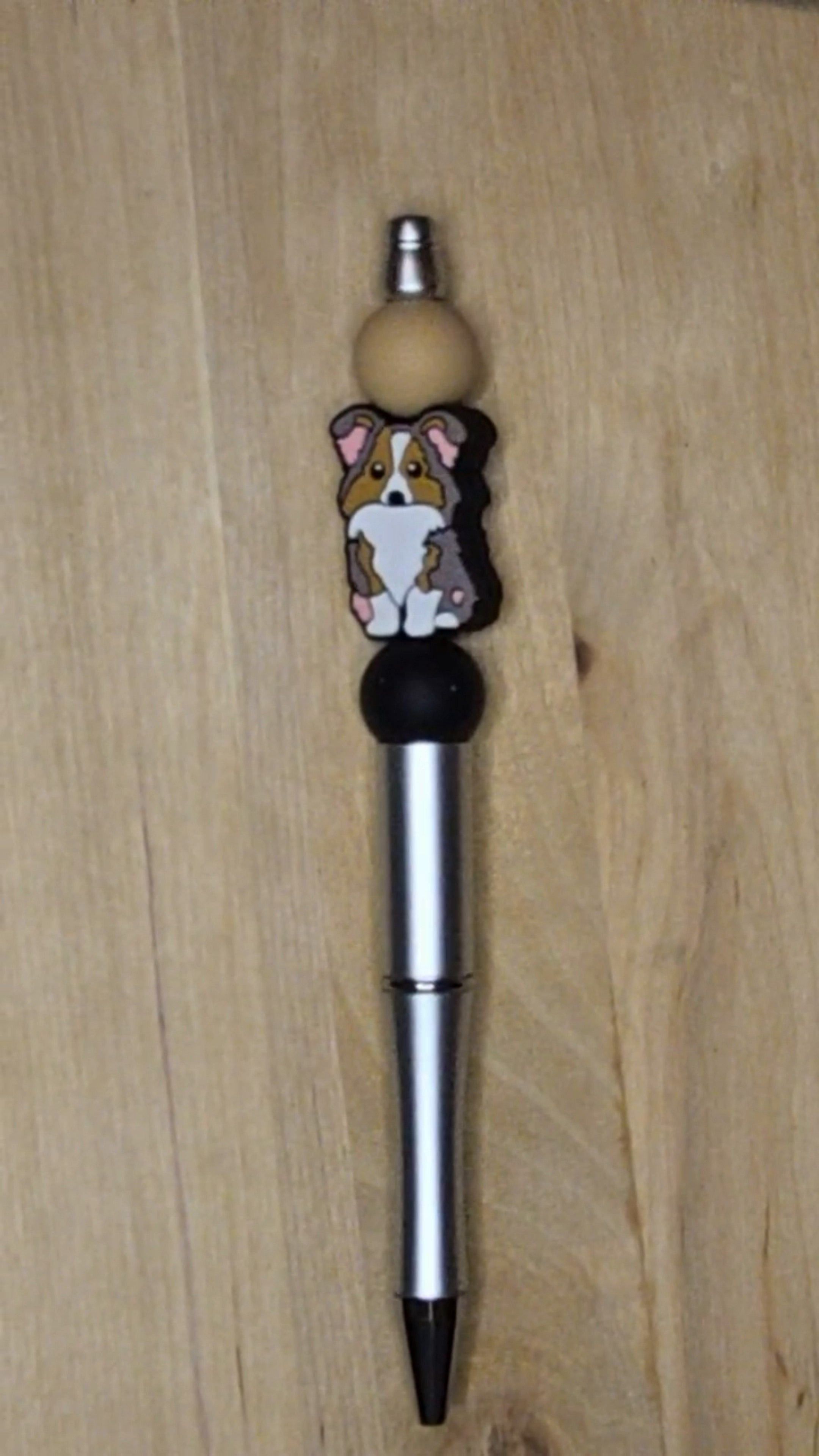 Dog Silicone Beaded Pen