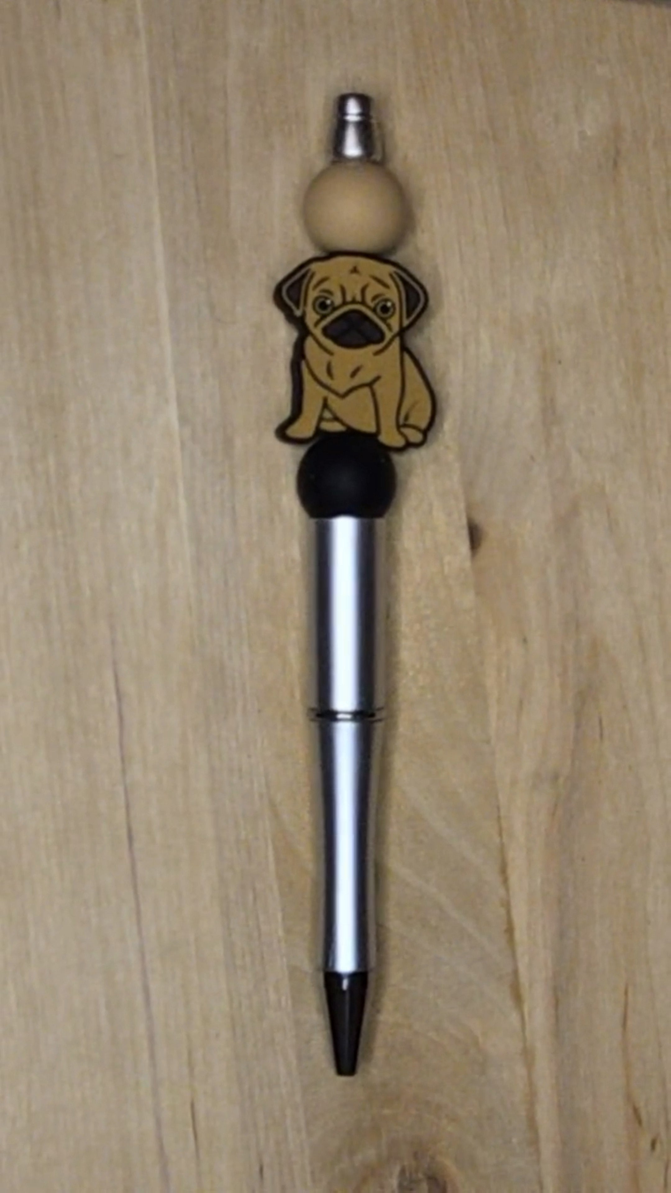 Dog Silicone Beaded Pen