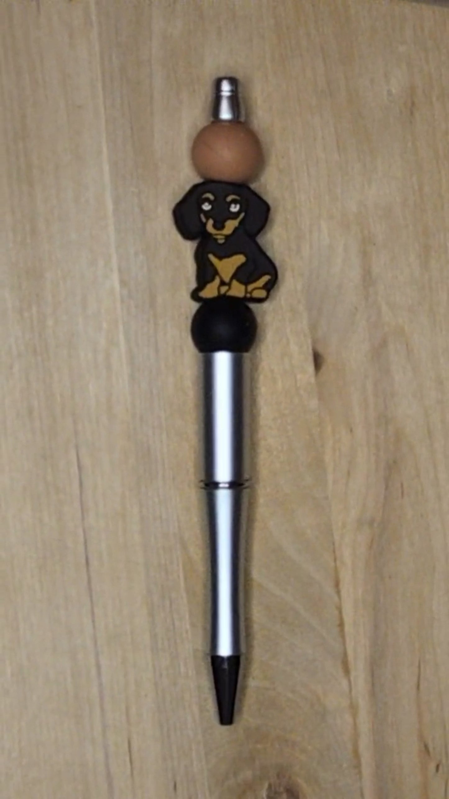 Dog Silicone Beaded Pen