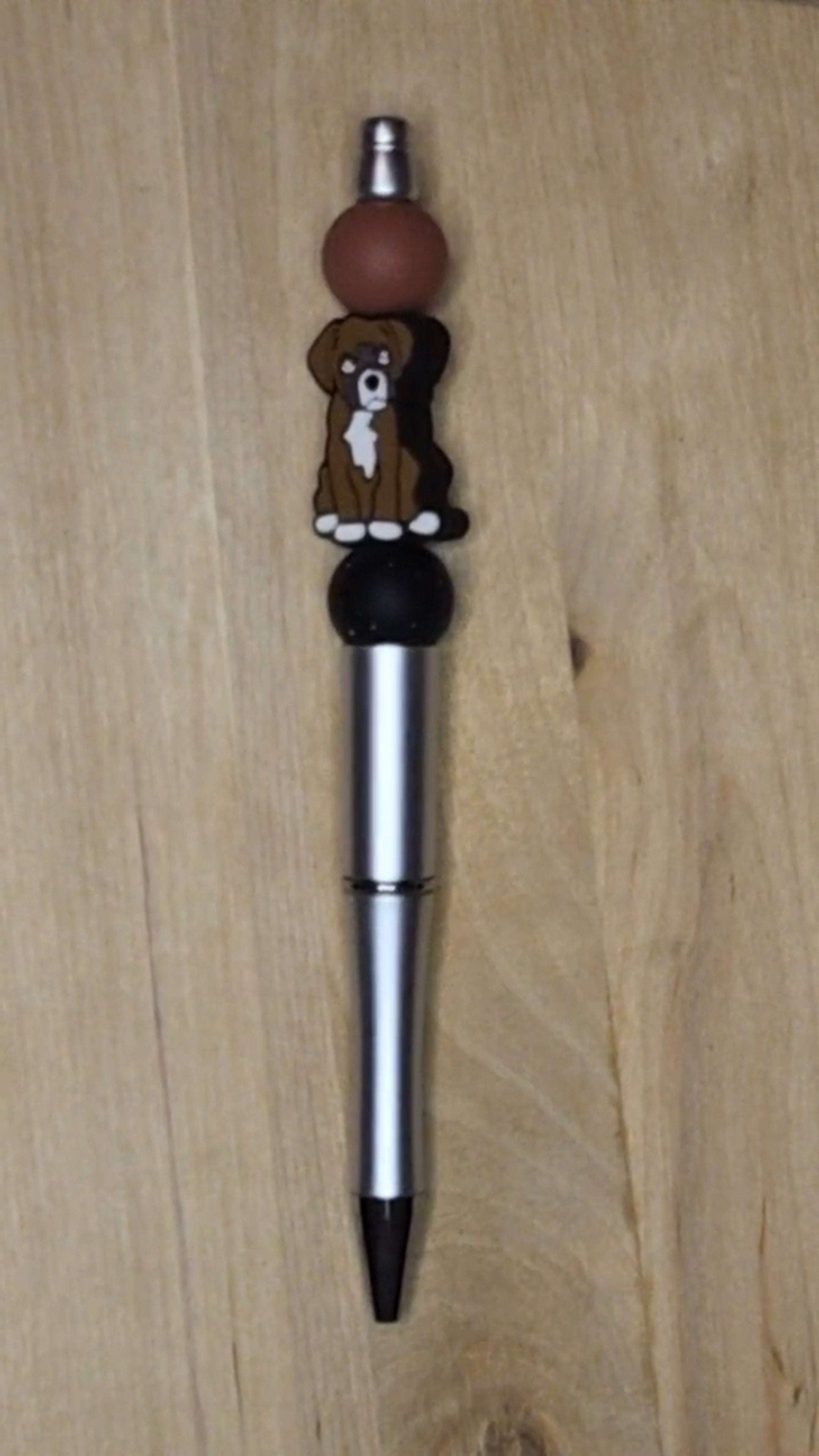 Dog Silicone Beaded Pen