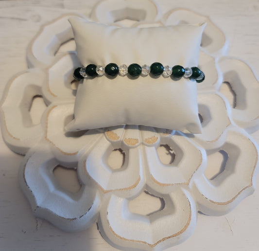 Genuine Stone Emerald Bracelet