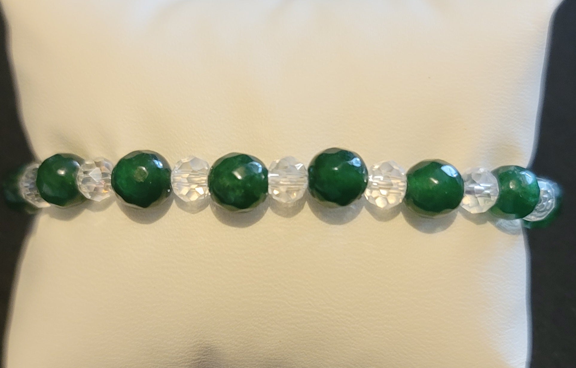 Genuine Stone Emerald Bracelet