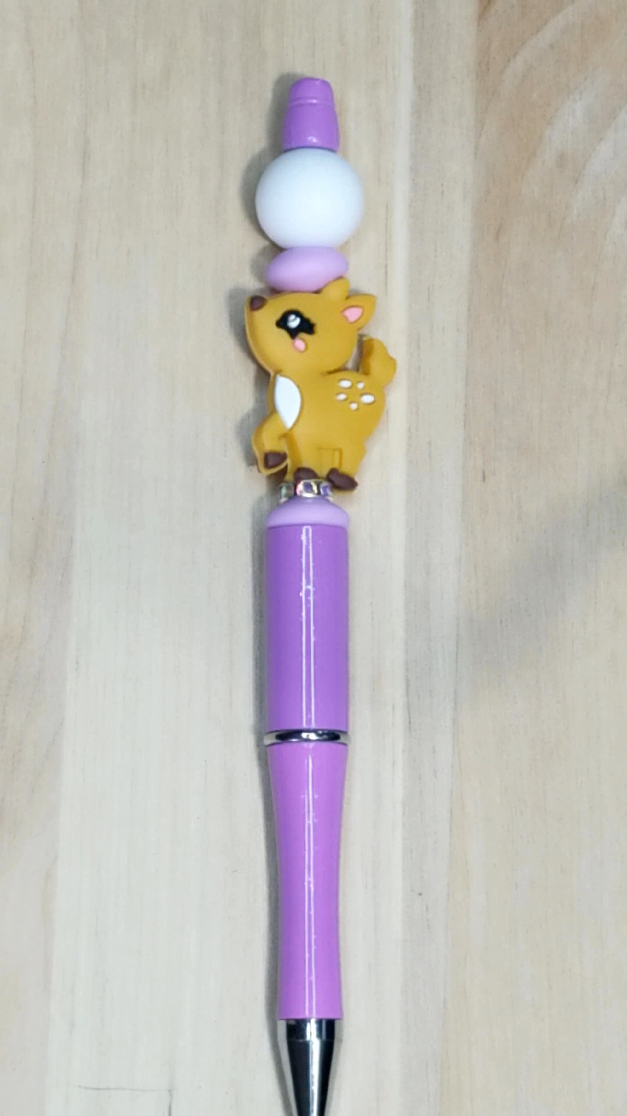 Deer Silicone Beaded Pen