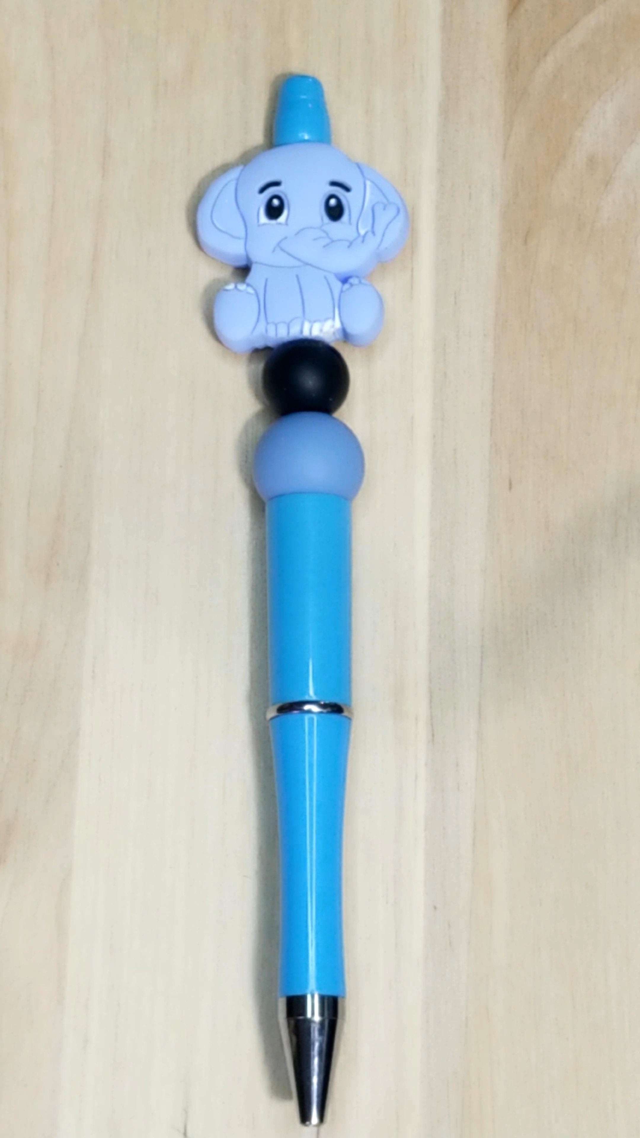 Elephant Silicone Beaded Pen