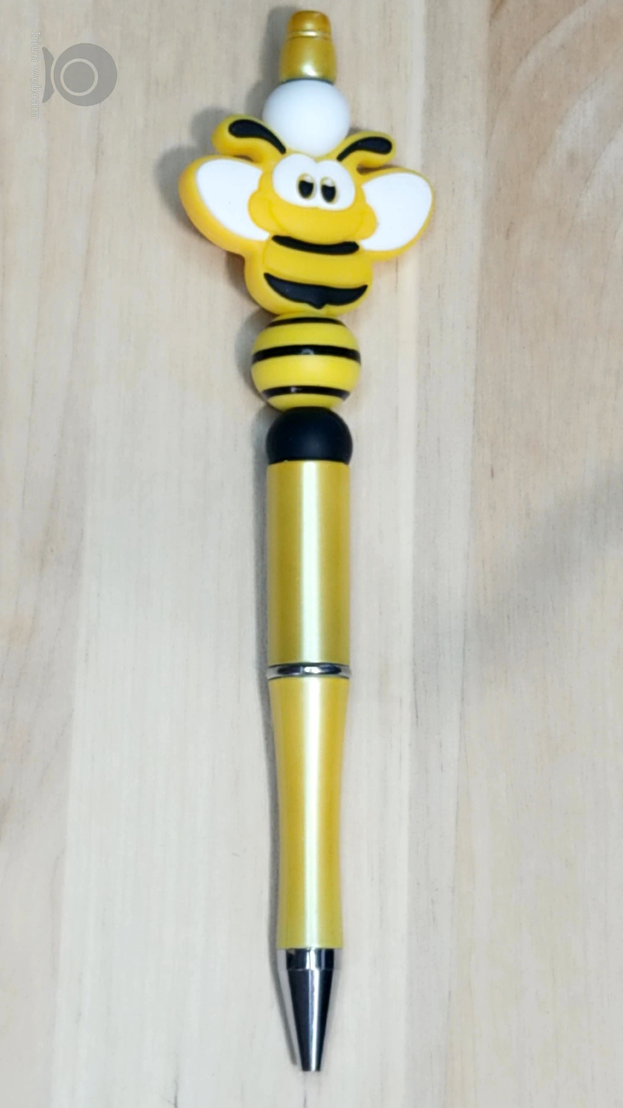 Bumblebee Silicone Beaded Pen