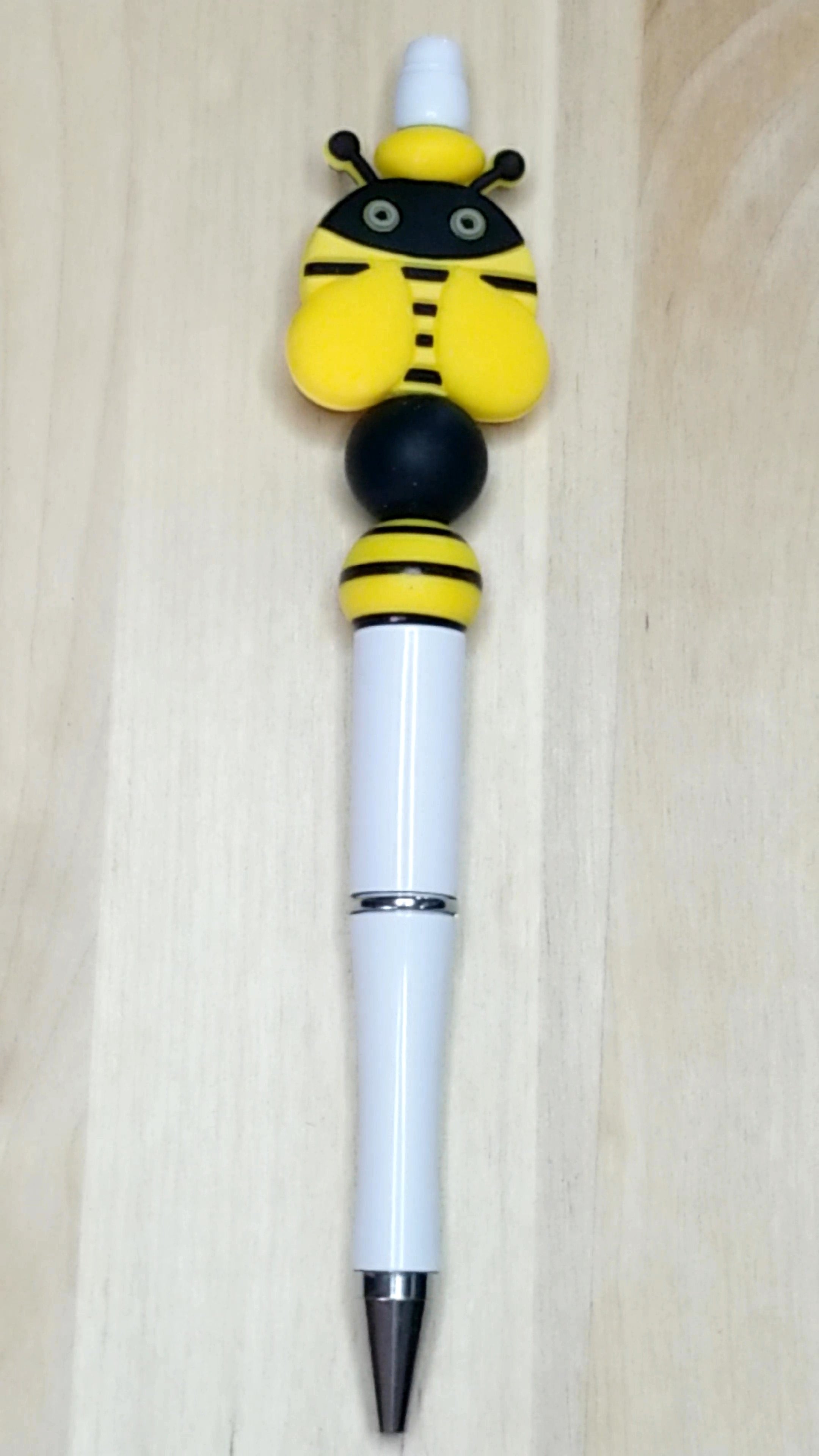 Bumblebee Silicone Beaded Pen