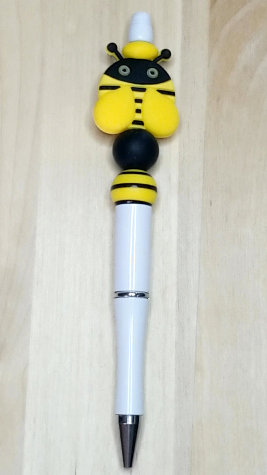 Bumblebee Silicone Beaded Pen