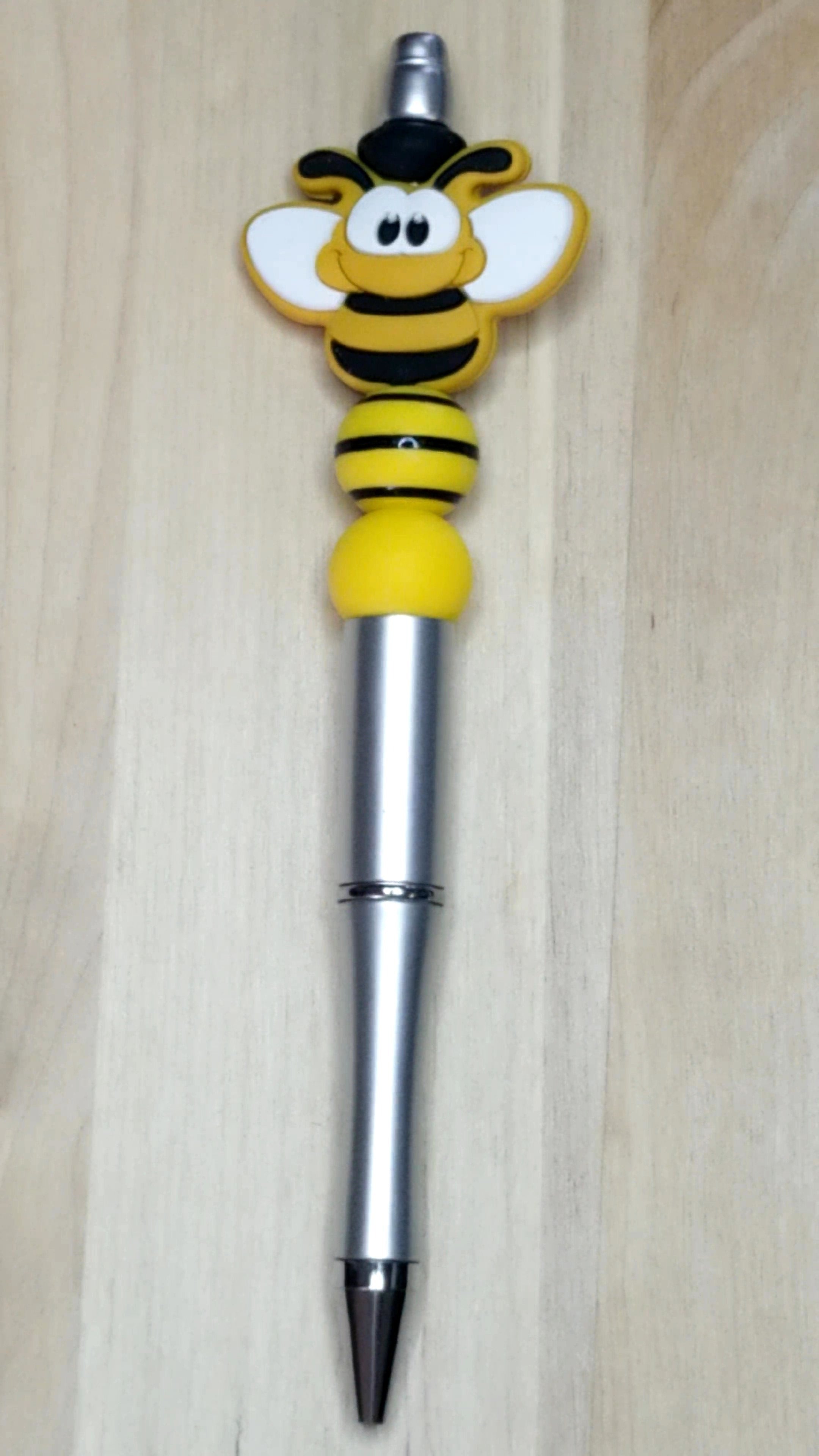 Bumblebee Silicone Beaded Pen