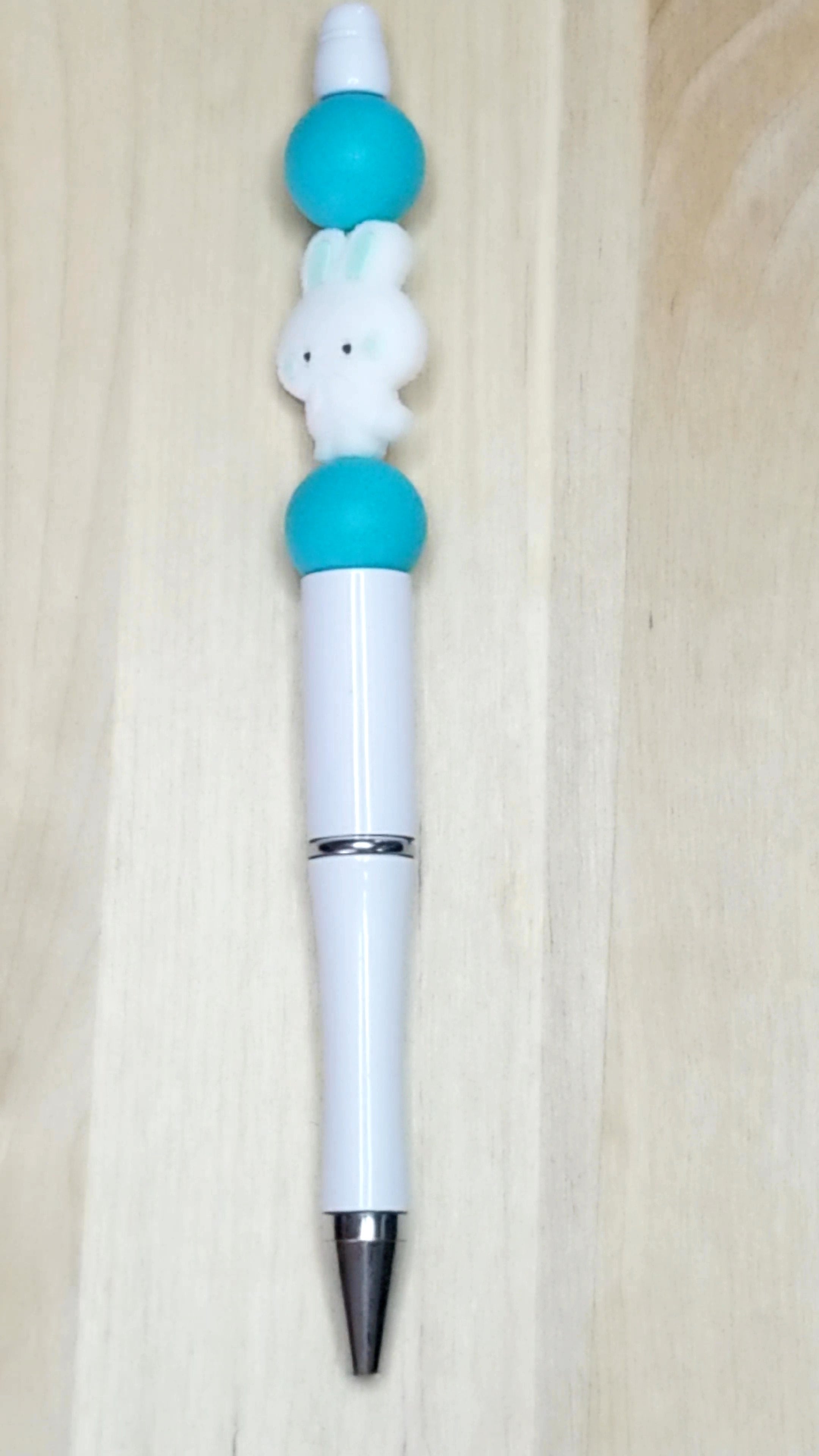 Bunny Silicone Beaded Pen