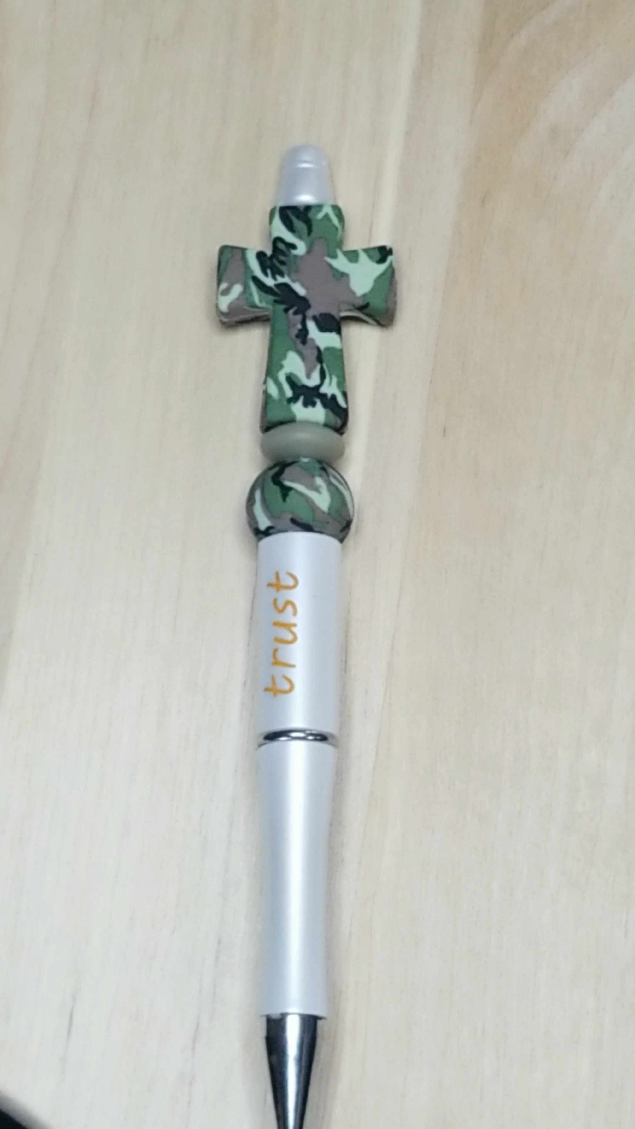 Cross Silicone Beaded Pen