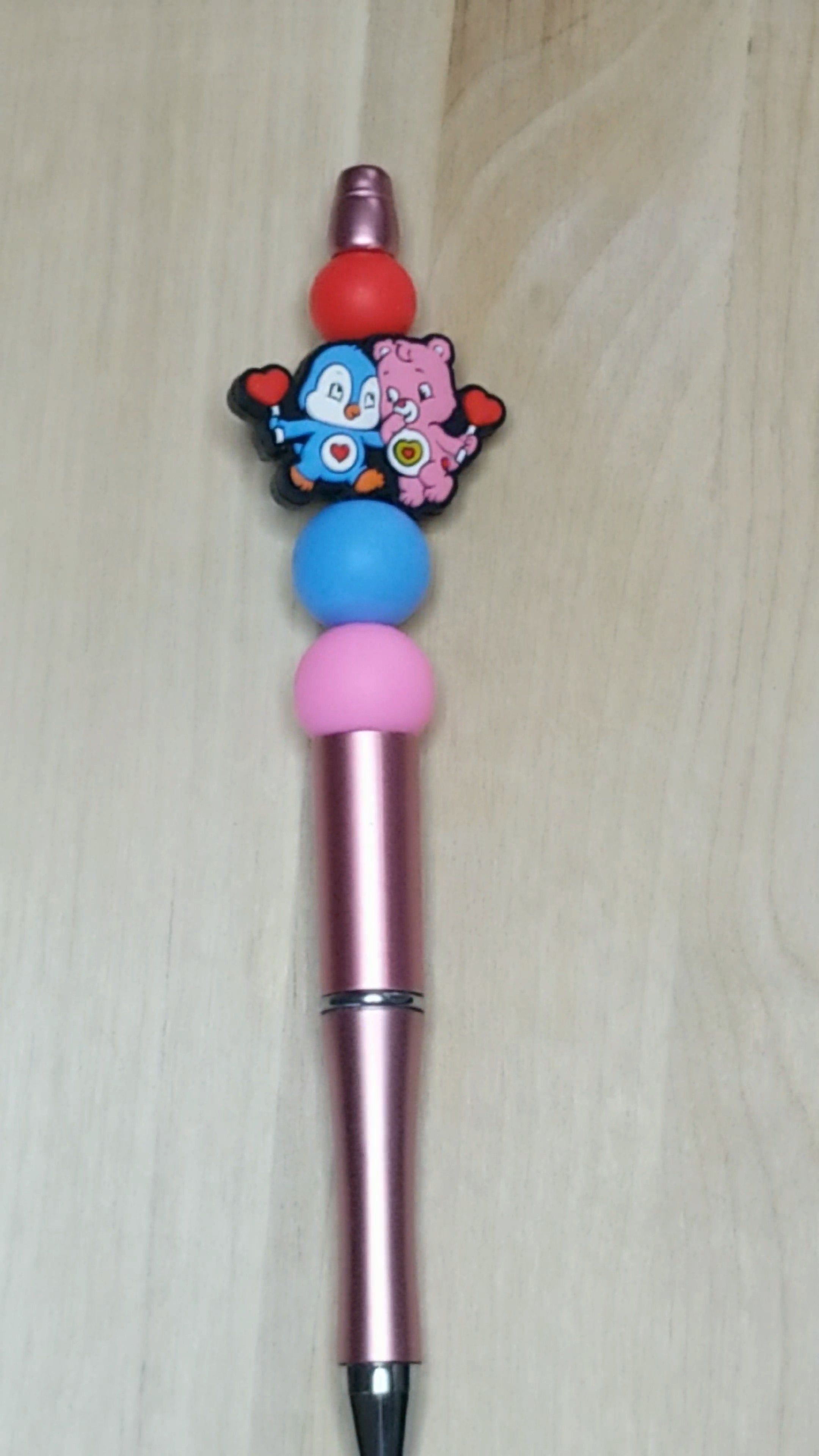 Cartoon Bear Silicone Beaded Pen