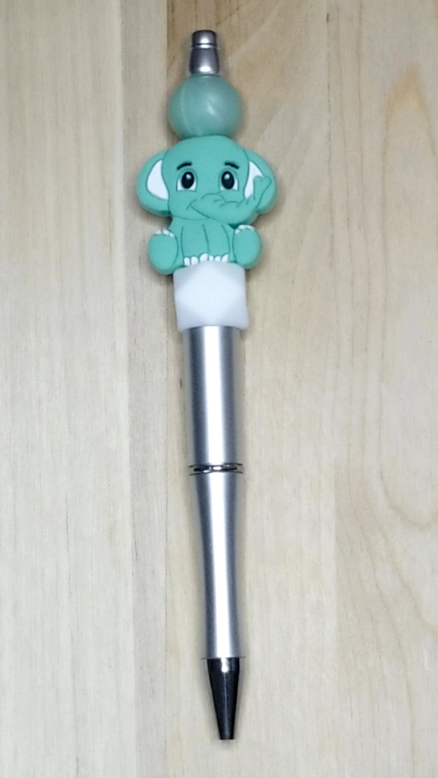 Elephant Silicone Beaded Pen