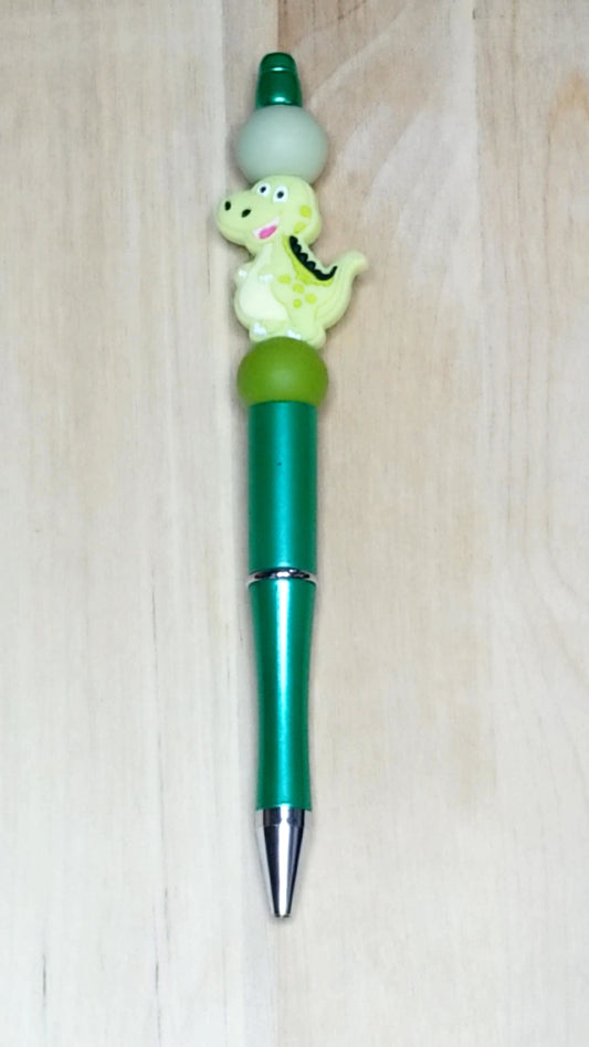 Dinosaur Silicone Beaded Pen