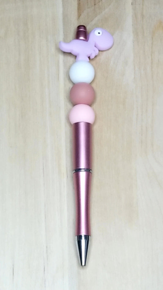 Dinosaur Silicone Beaded Pen