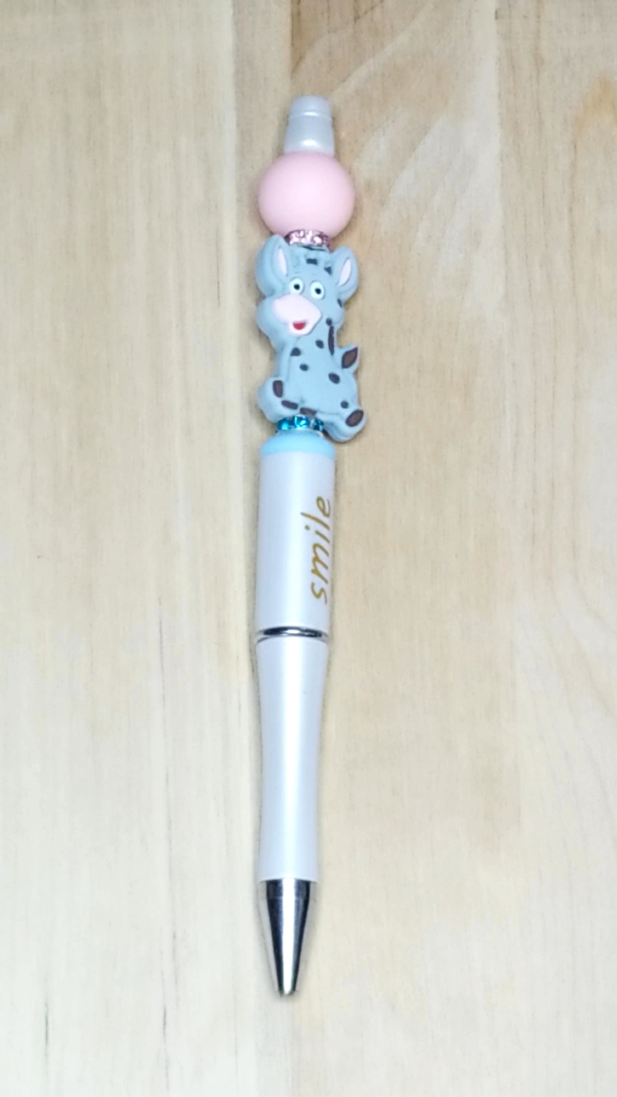 Donkey Silicone Beaded Pen