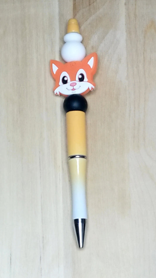 Fox Silicon Beaded Pen