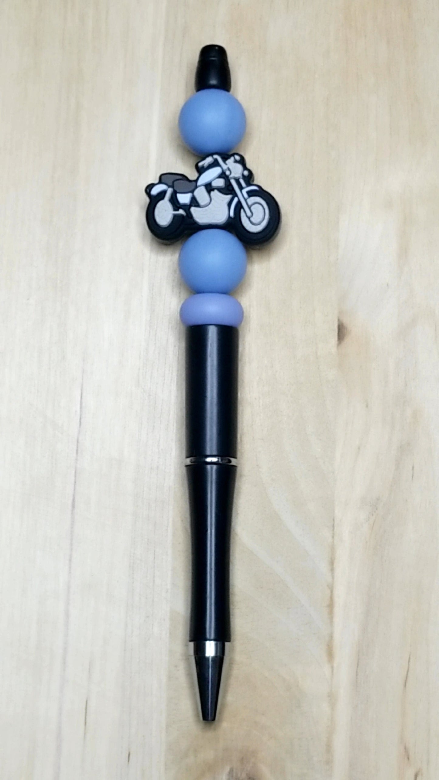 Motorcycle Silicone Beaded Pen