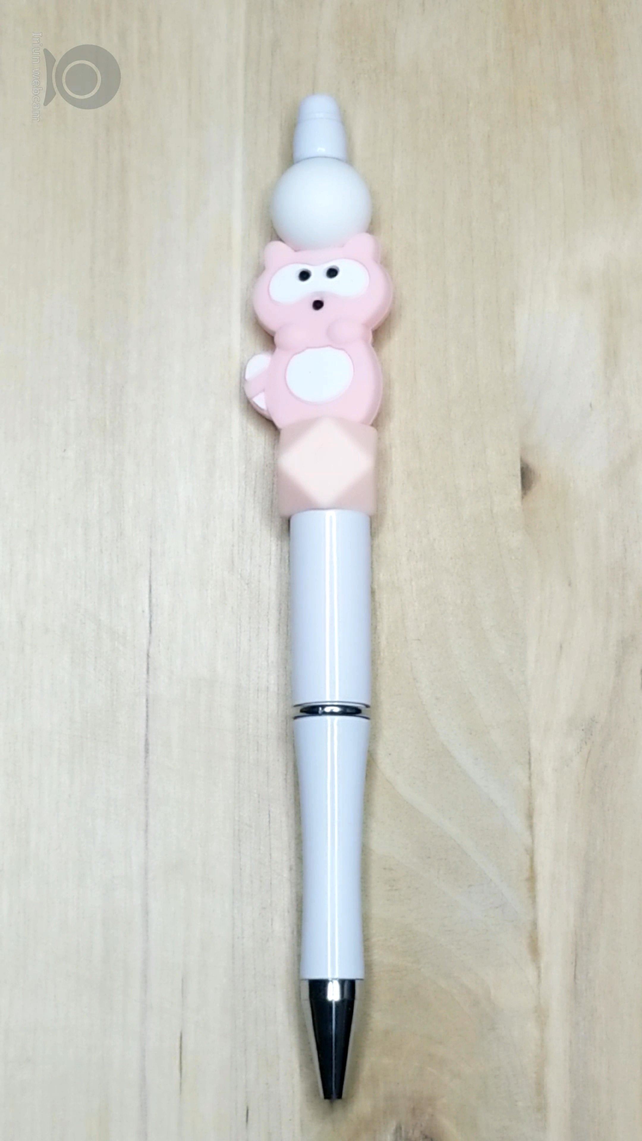 Racoon Silicone Beaded Pen