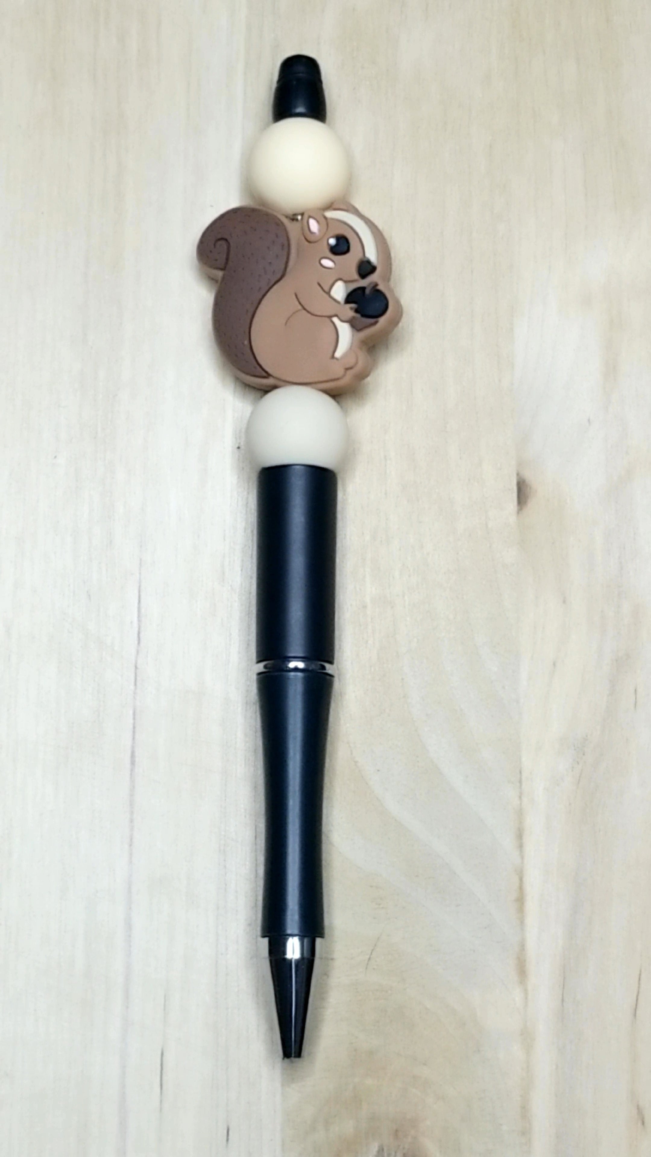 Squirrel Silicone Beaded Pen