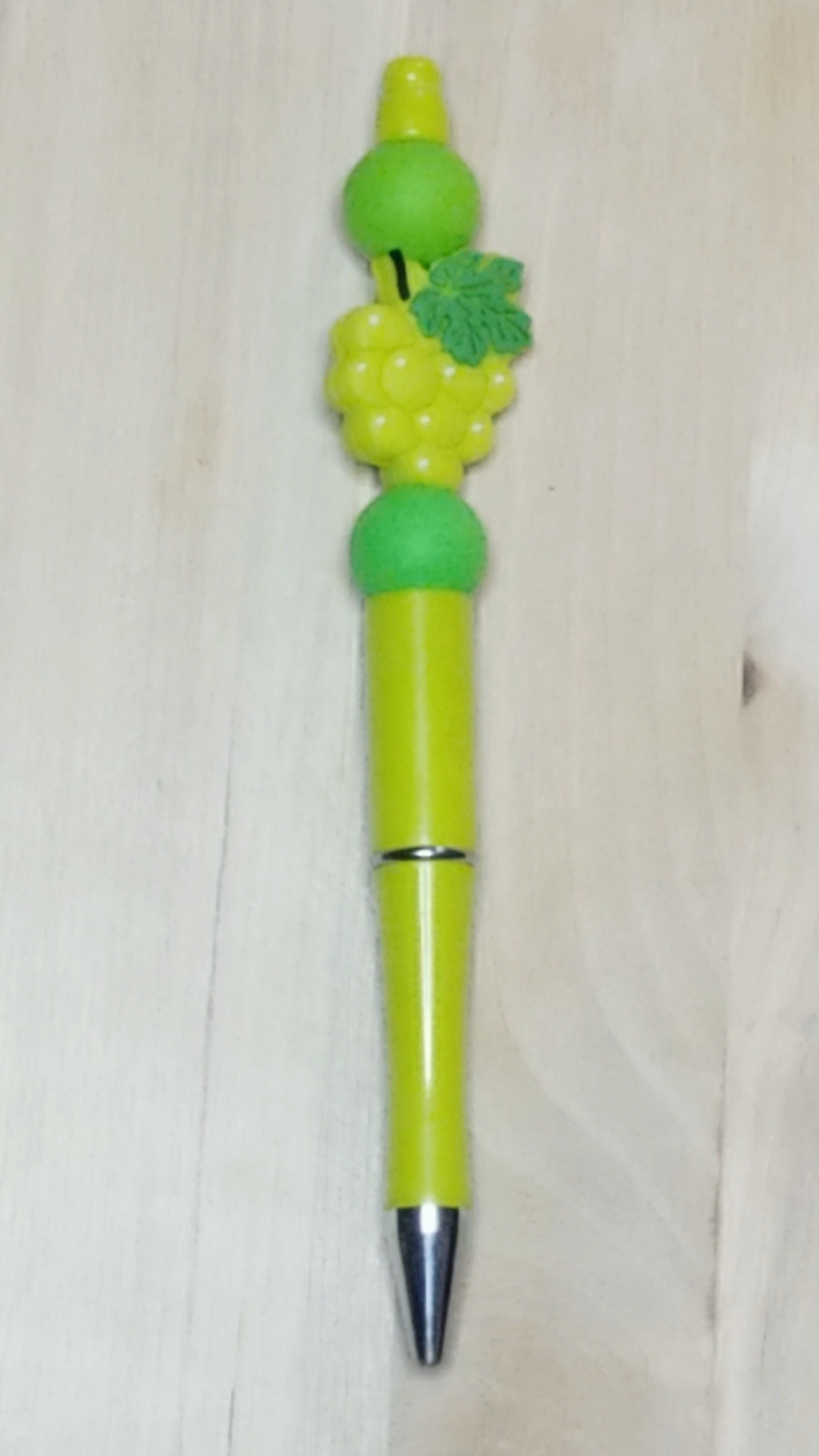 Bunch of Grapes Silicone Beaded Pen