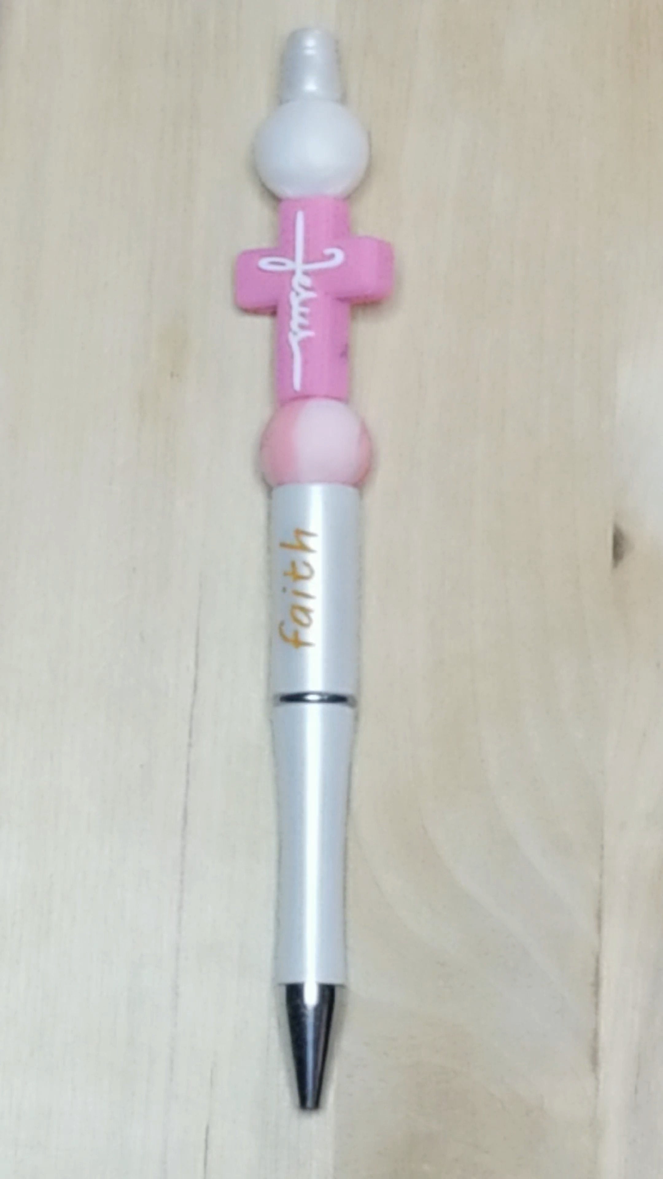 Cross Silicone Beaded Pen