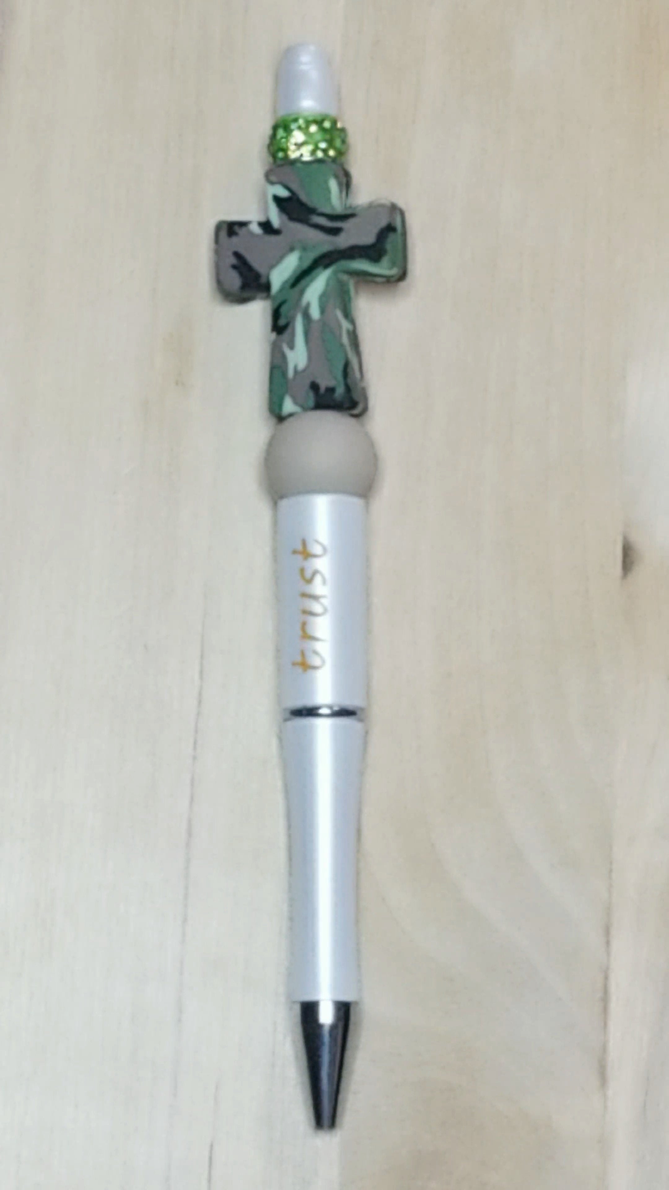 Cross Silicone Beaded Pen