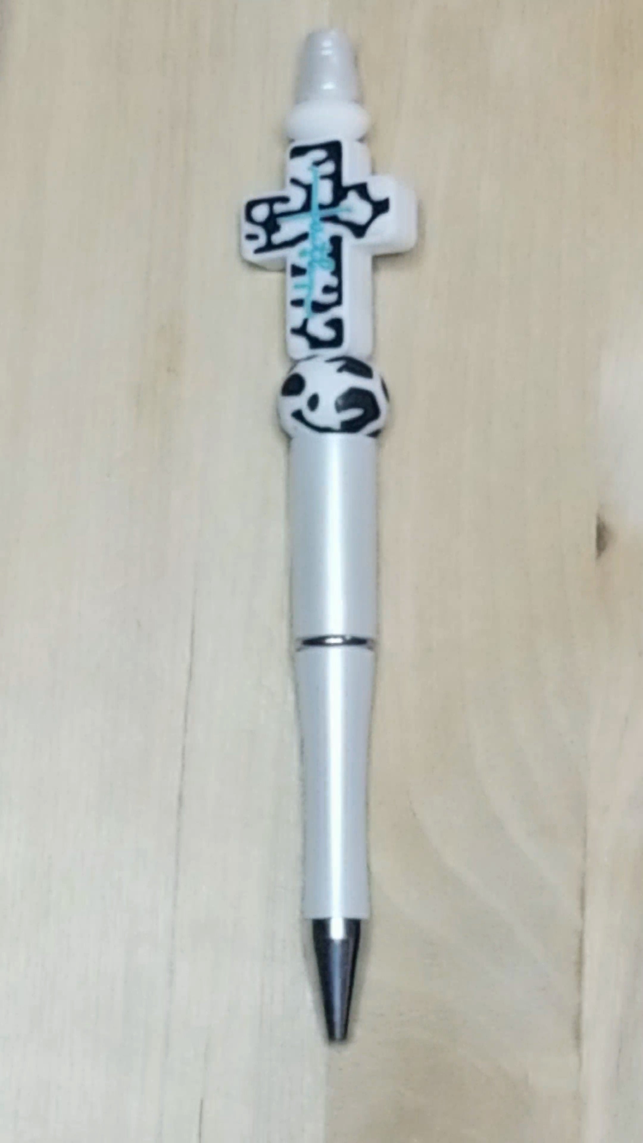 Cross Silicone Beaded Pen