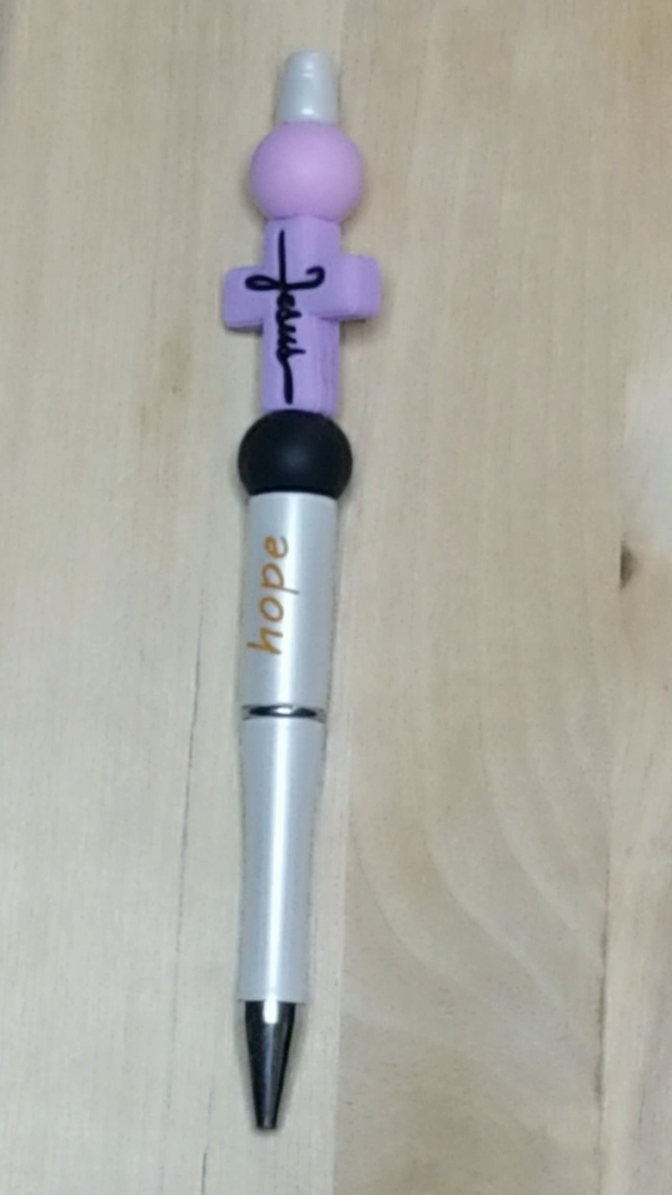 Cross Silicone Beaded Pen