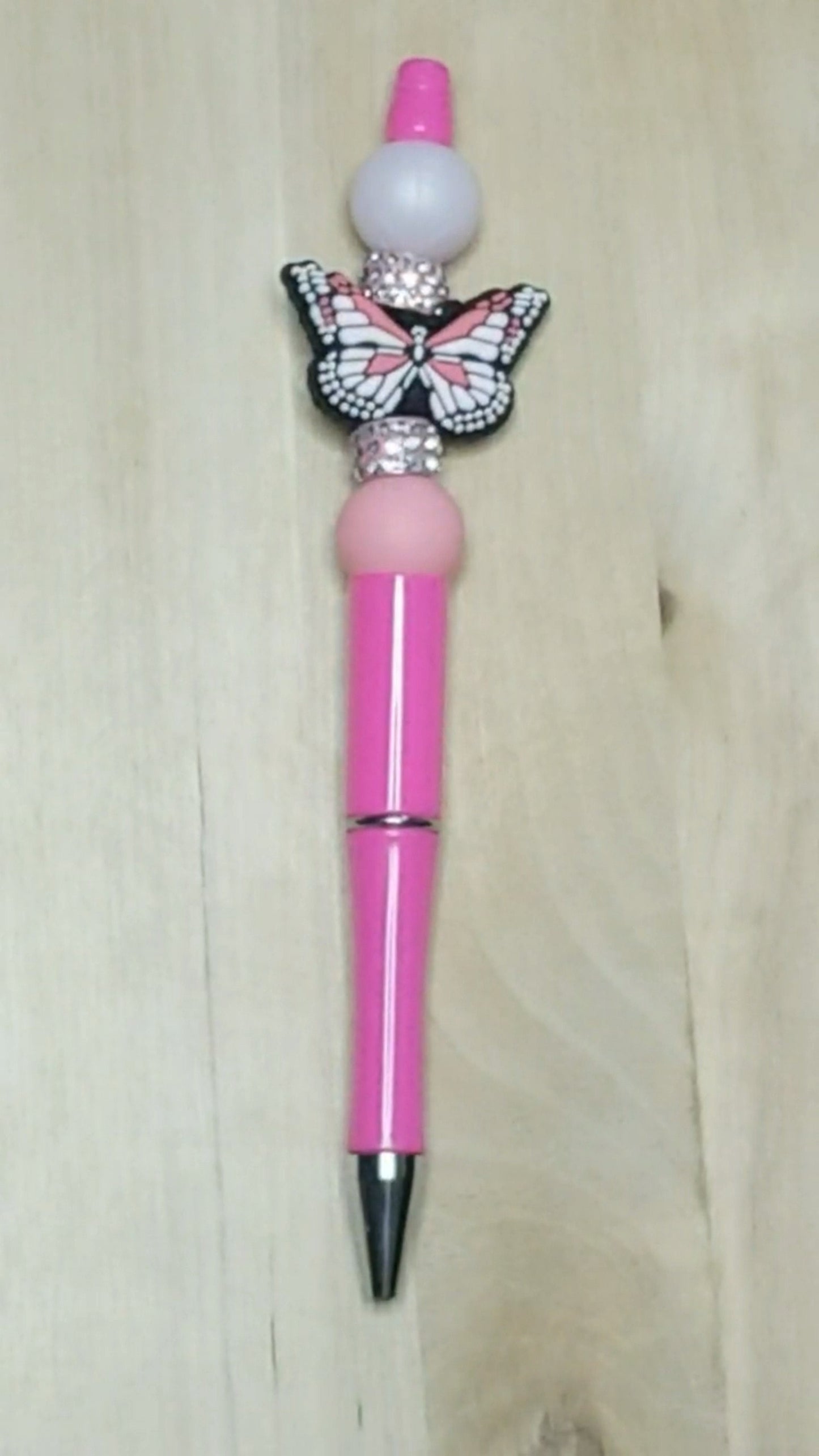 Butterfly Silicone Beaded Pen