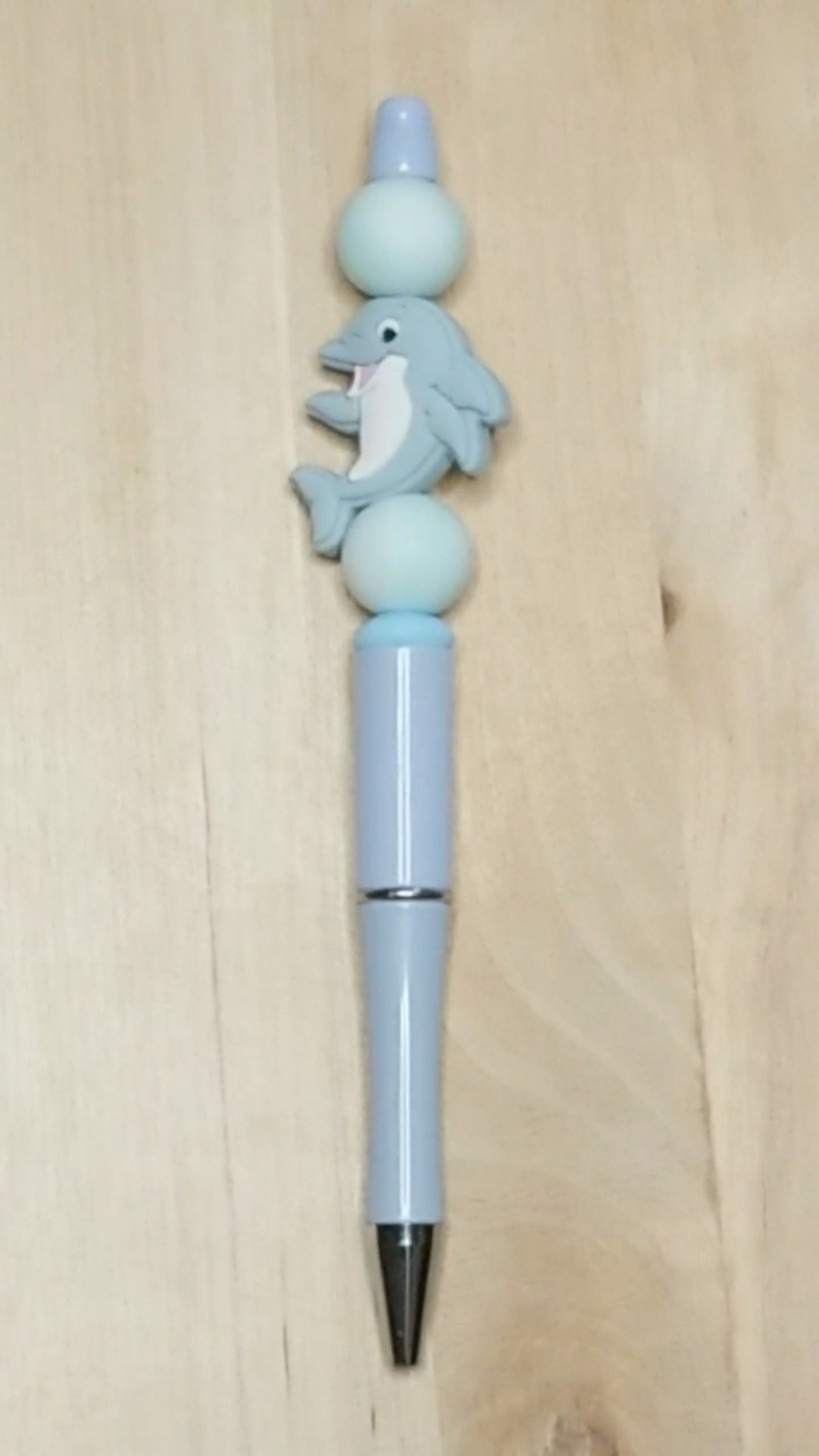 Dolphin Silicone Beaded Pen