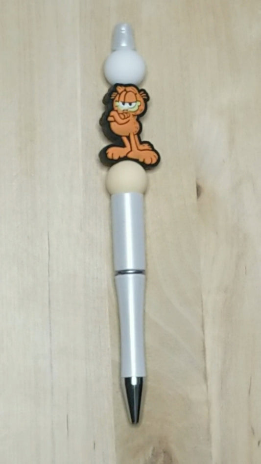 Cartoon Cat Silicone Beaded Pen