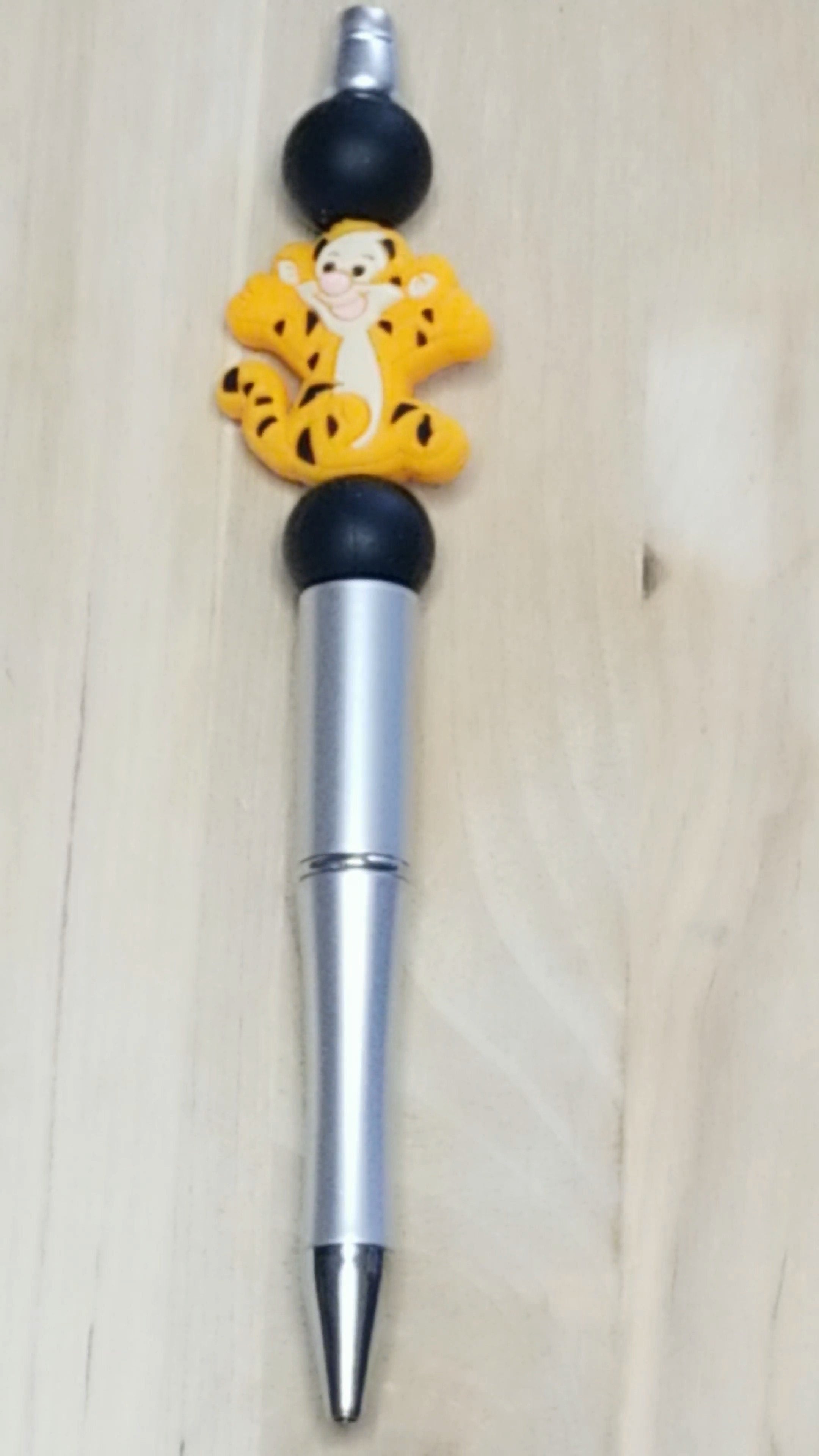 Tiger Silicone Beaded Pen